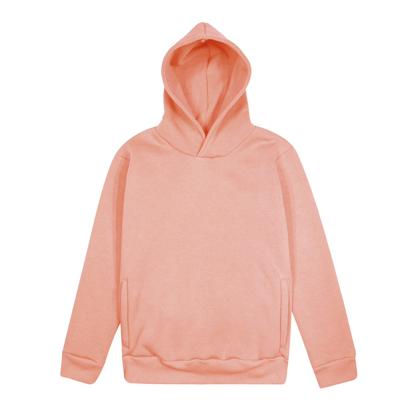 Sudadera con capucha suave. Corte urbano. 75 % algodón/25 % poliéster. 320 g/m². Color negro. Talla XS. - AL - Albaricoque XS