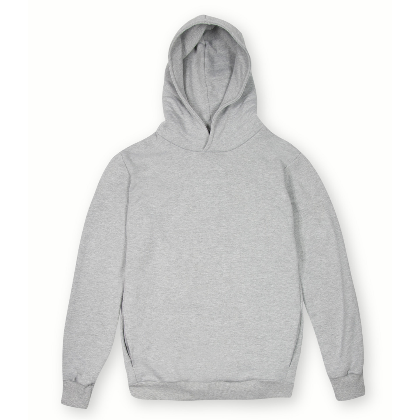 Sudadera con capucha Soft F/T. Urbana unisex 100% algodón 320 gr. Negra XS - MC - Melange claro S