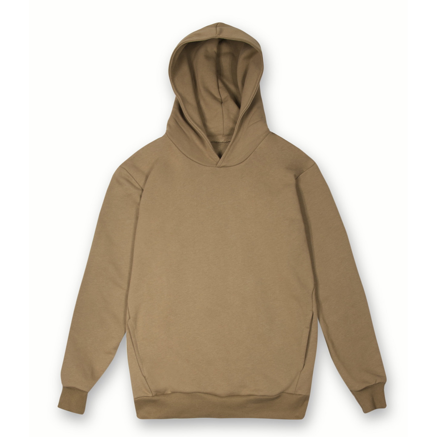 Sudadera con capucha Soft F/T. Urbana unisex 100% algodón 320 gr. Negra XS - TB - Tabaco XXS