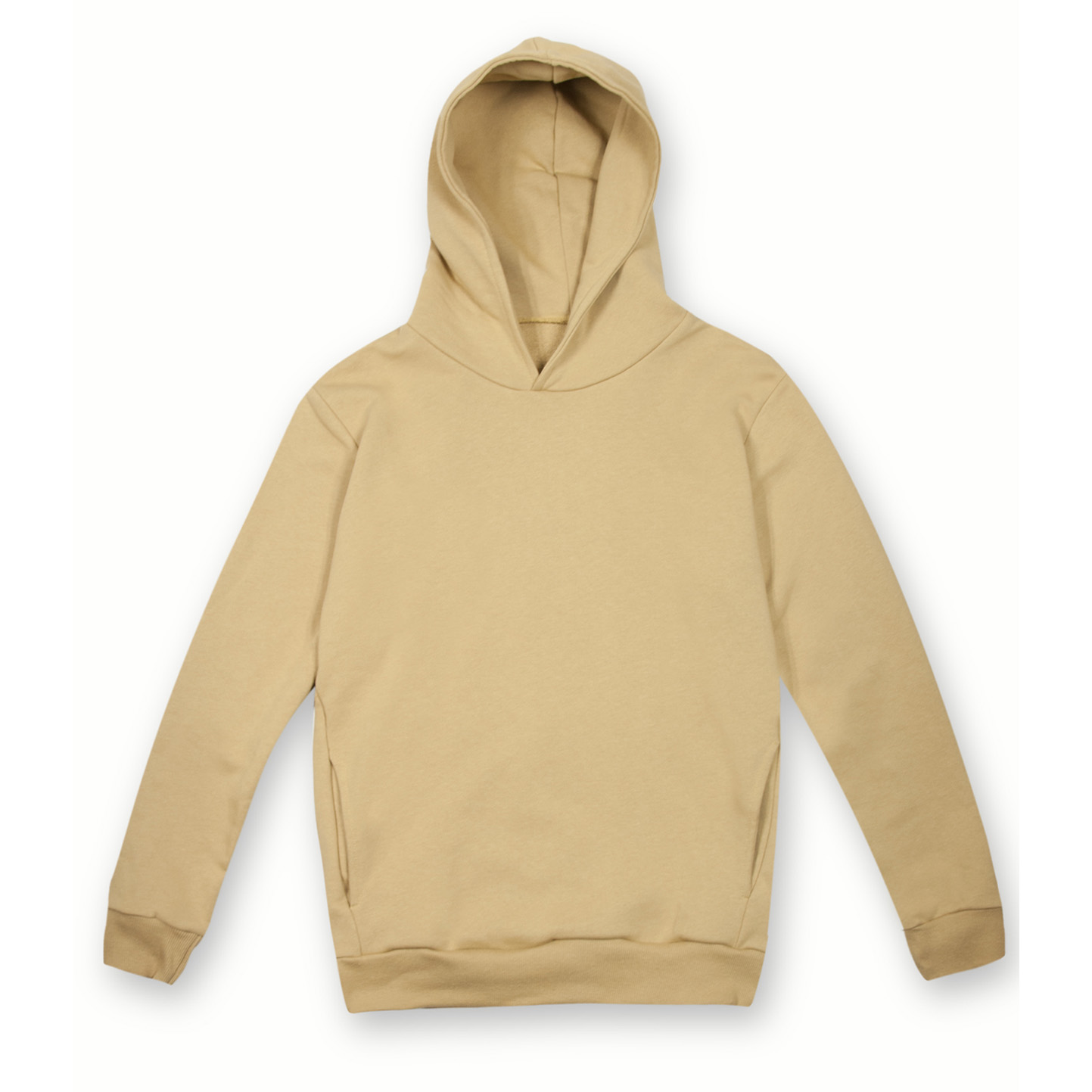 Sudadera con capucha Soft F/T. Urbana unisex 100% algodón 320 gr. Negra XS - CL - Camel XS