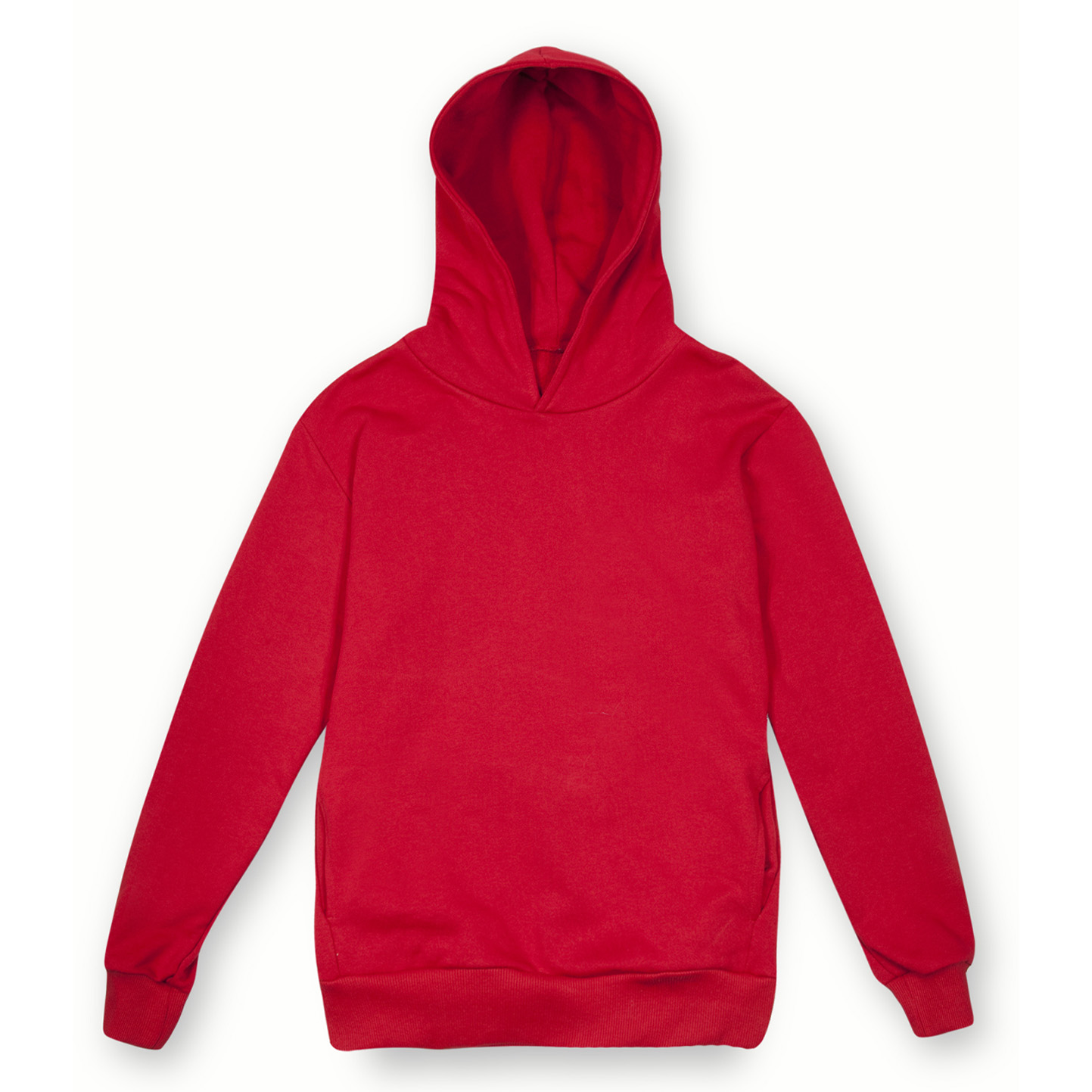 Sudadera con capucha Soft F/T. Urbana unisex 100% algodón 320 gr. Negra XS - RO - Rojo XS