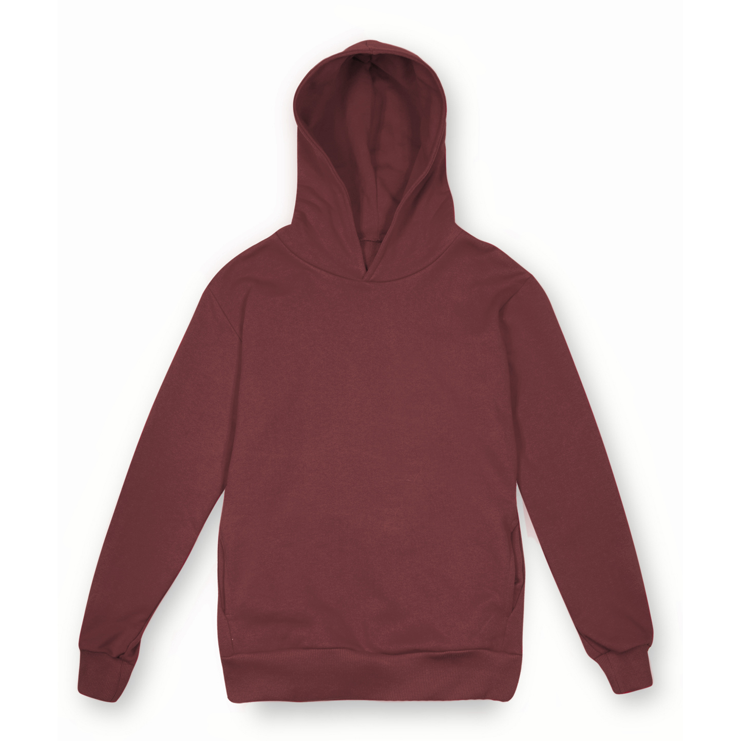 Sudadera con capucha Soft F/T. Urbana unisex 100% algodón 320 gr. Negra XS - BX - Burdeos S