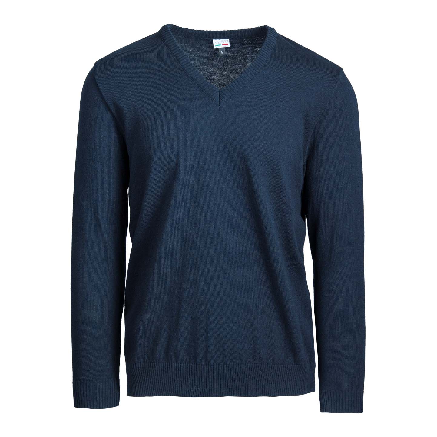 Jersey C/V 100% algodón regenerado Burdeos XS - 2052 - Azul 52