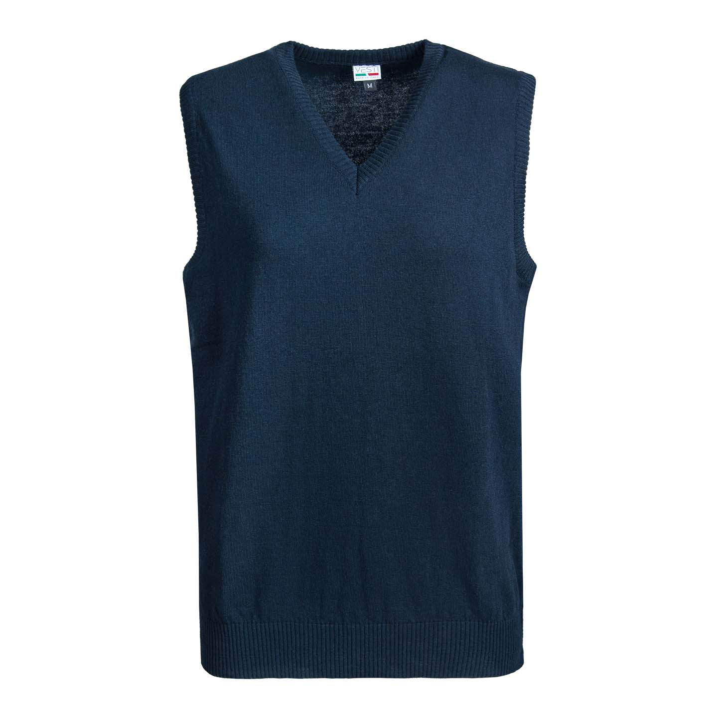 Chaleco tipo jersey C/V 100% algodón reciclado Burdeos XS - 2052 - Azul 52
