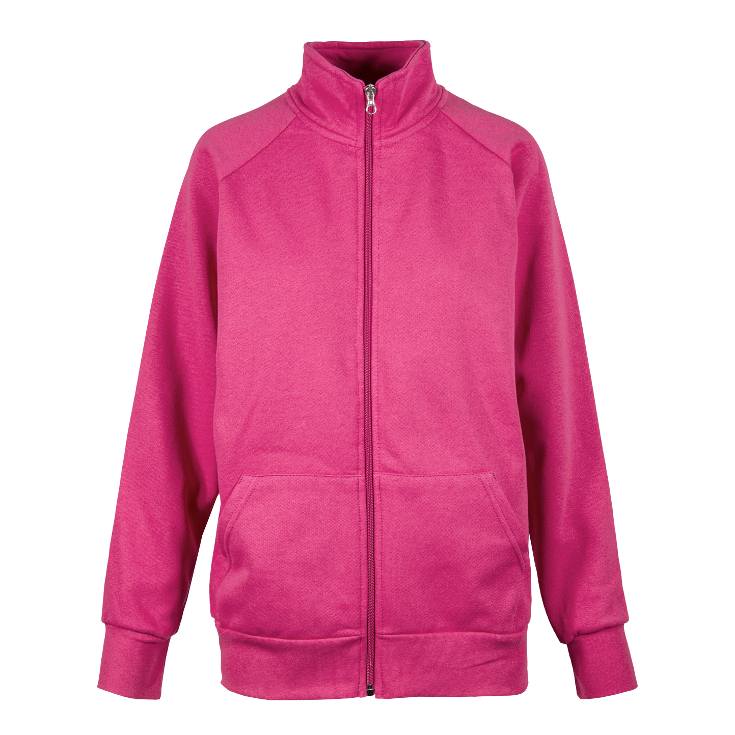 Sudadera de mujer con cremallera larga - 83 - Fucsia S