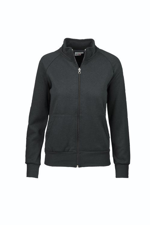 Sudadera de mujer con cremallera larga - 12 - Negro