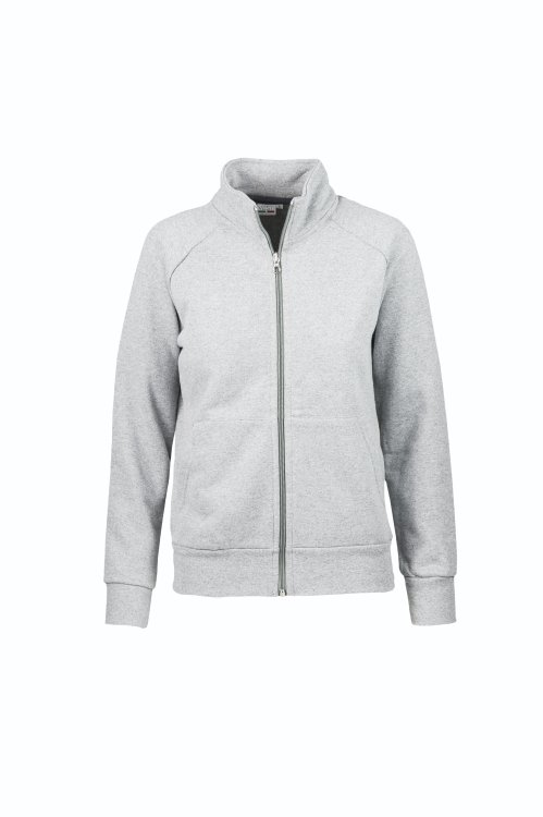 Sudadera de mujer con cremallera larga - 75 - Ceniza