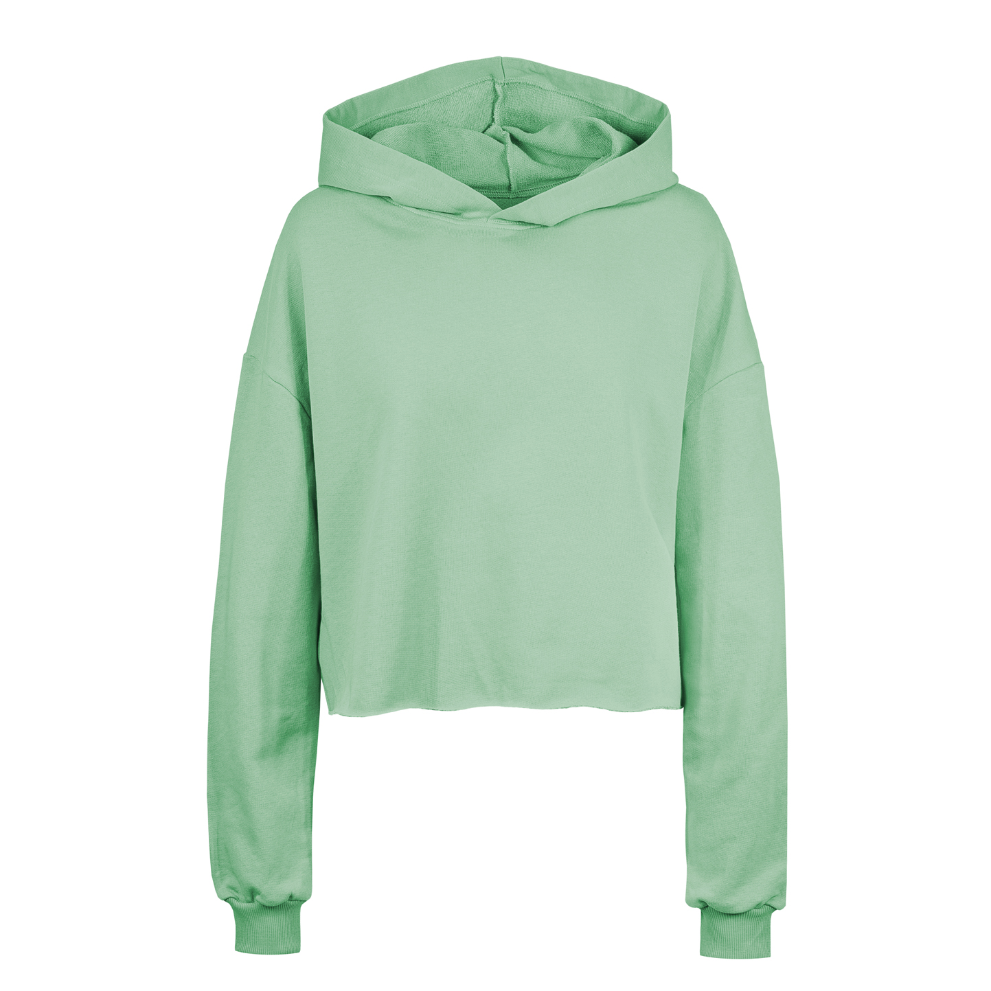 Amy sudadera corta de mujer con capucha French Terry - SV - Salvia XS