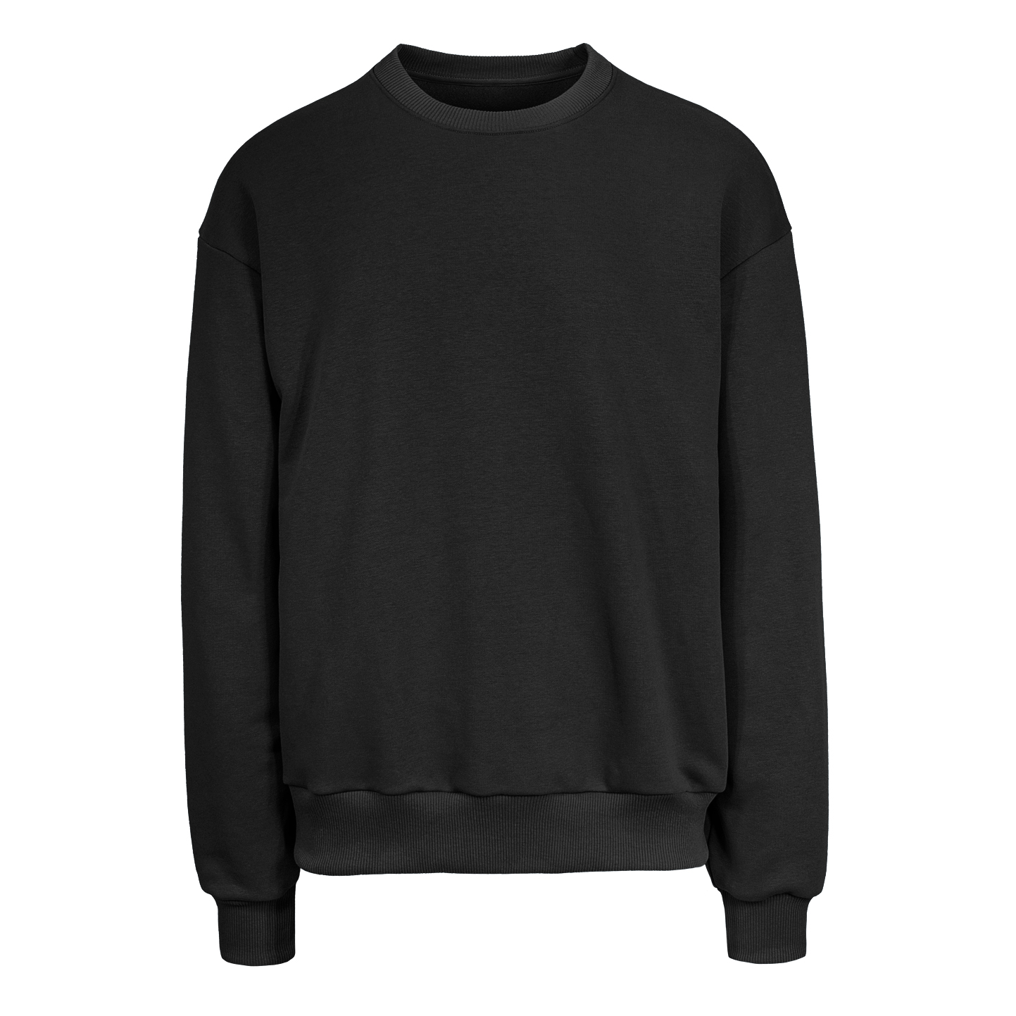 Sudadera 365 oversize unisex de cuello redondo - 12 - Negro