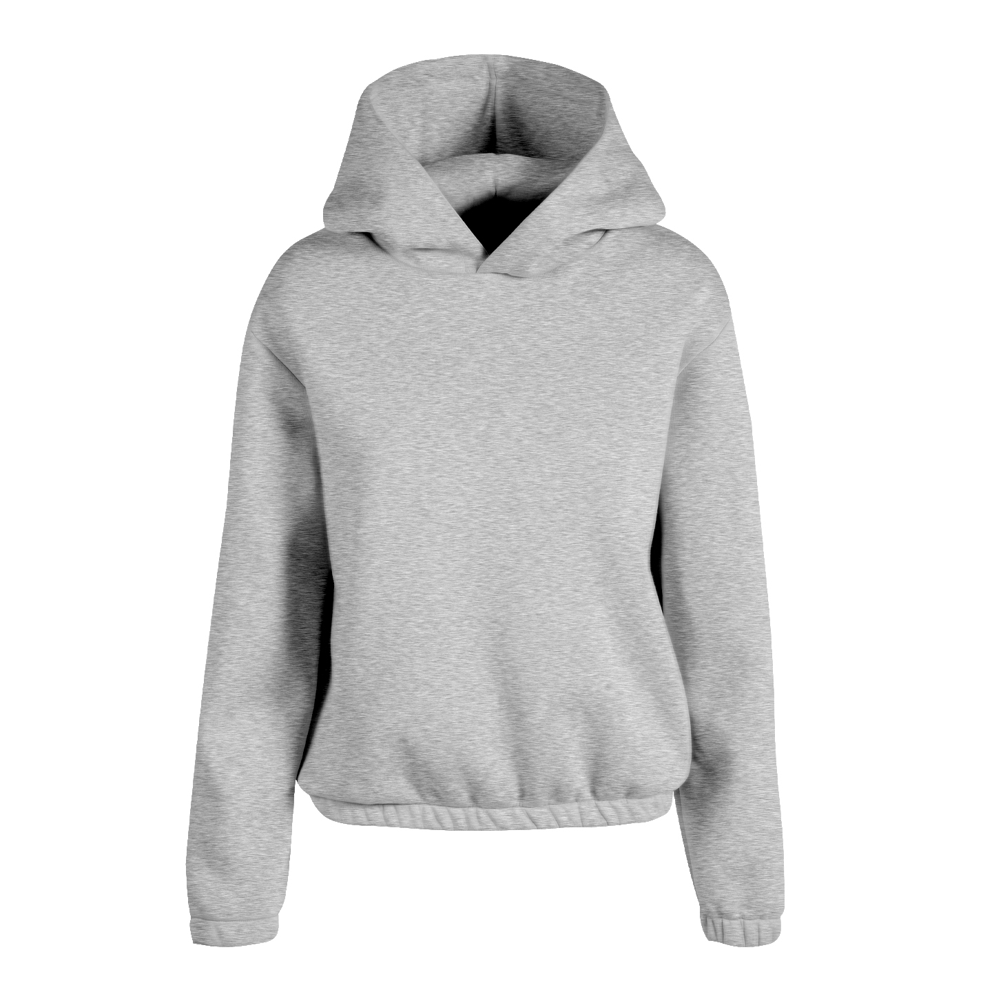 Sudadera boxy de mujer con capucha - MC - Melange claro S
