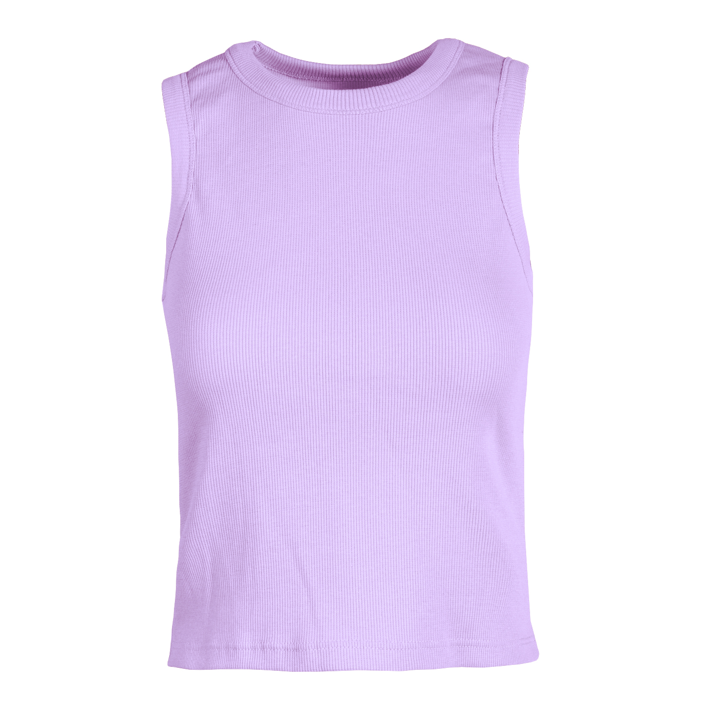 Camiseta de tirantes de mujer de canalé elástico - LI - Lila XS