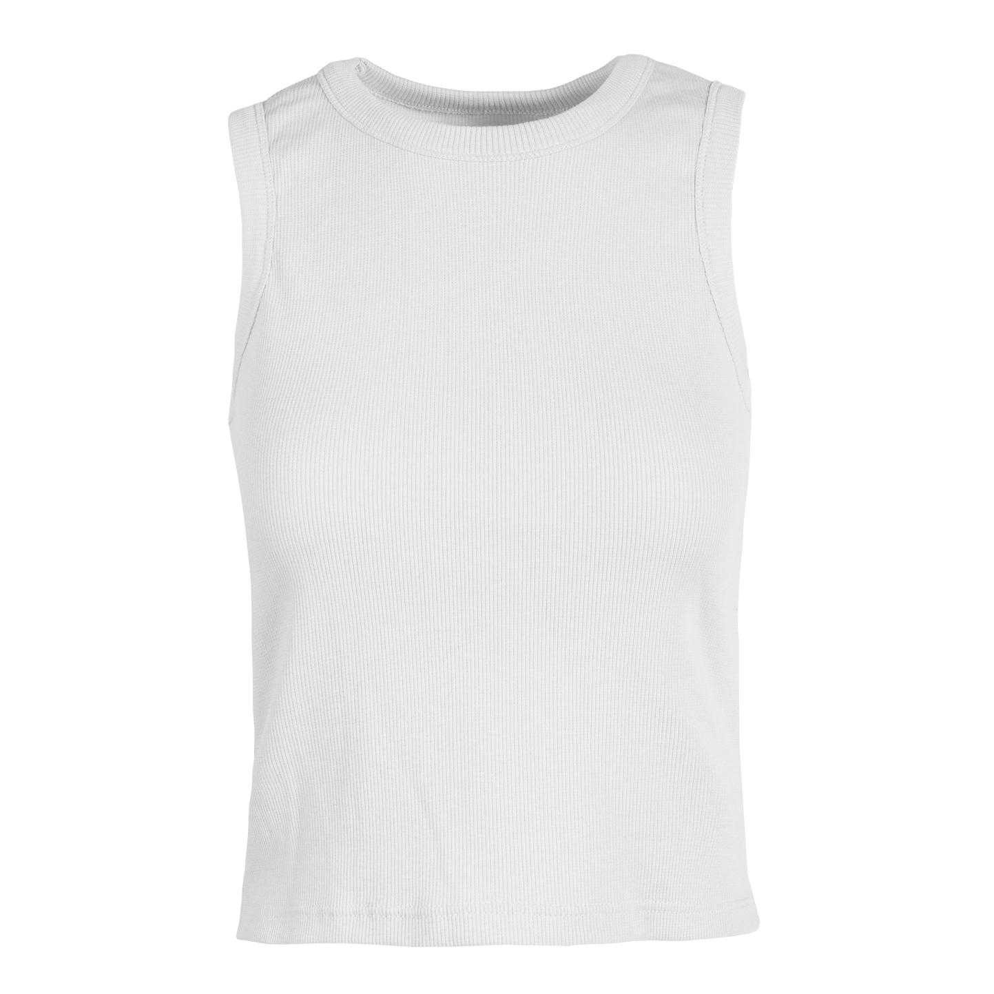 Camiseta de tirantes de mujer de canalé elástico - 99 - Blanco XS