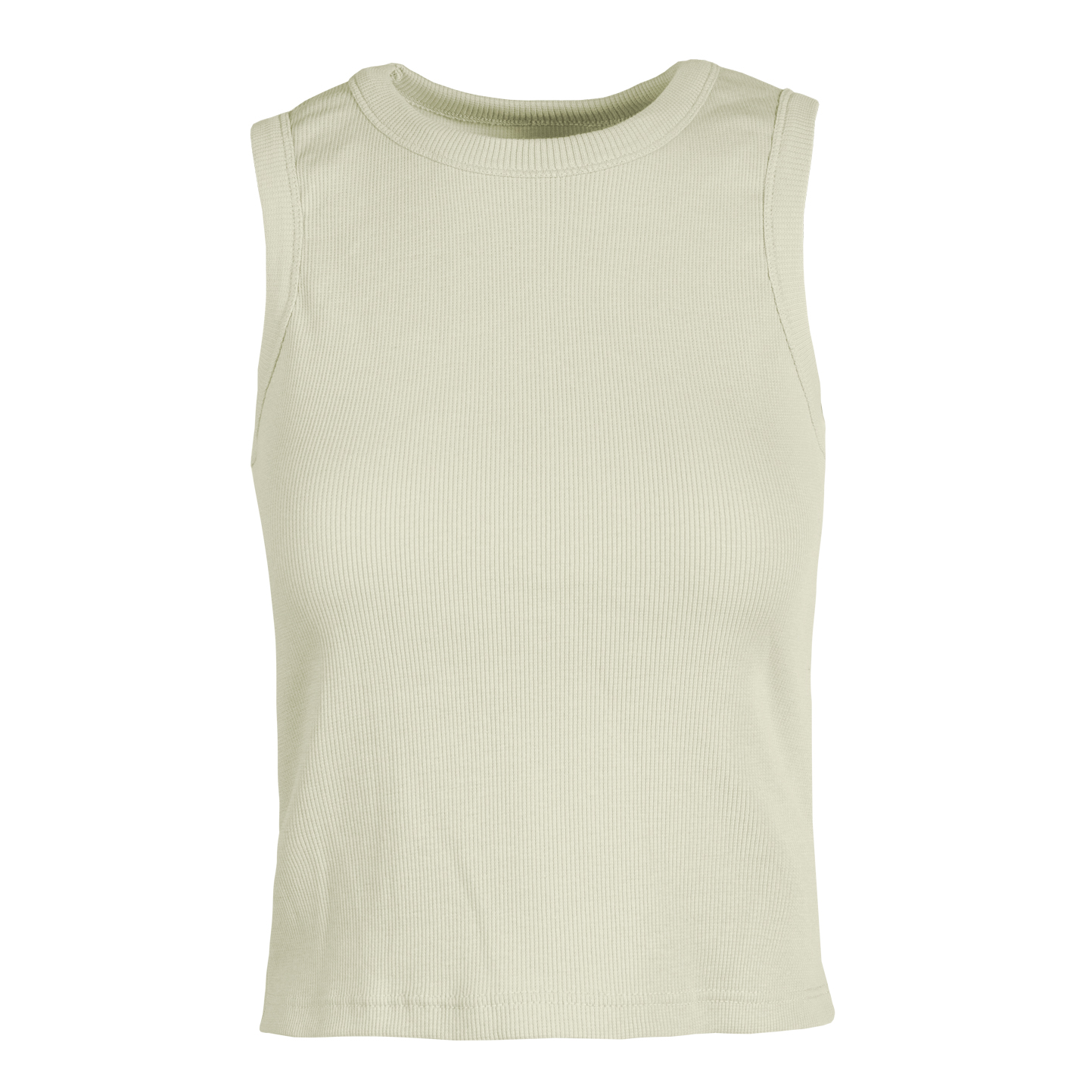 Camiseta de tirantes de mujer de canalé elástico - 38 - Crema XS NUEVO