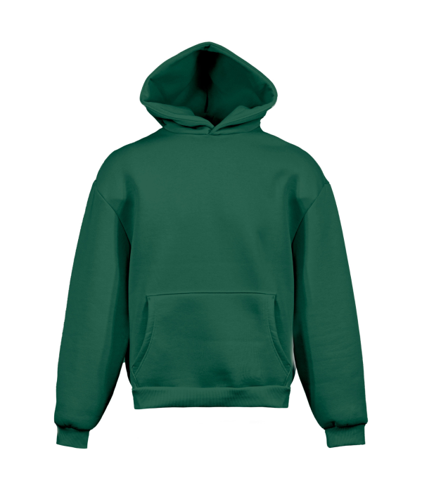 Sudadera boxy suave con capucha - VT - Verde bosque XS