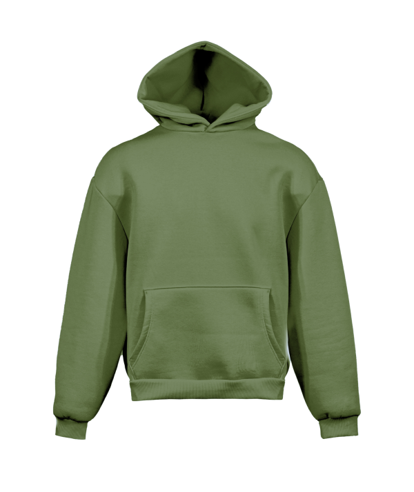 Sudadera boxy suave con capucha - OL - Oliva XXS