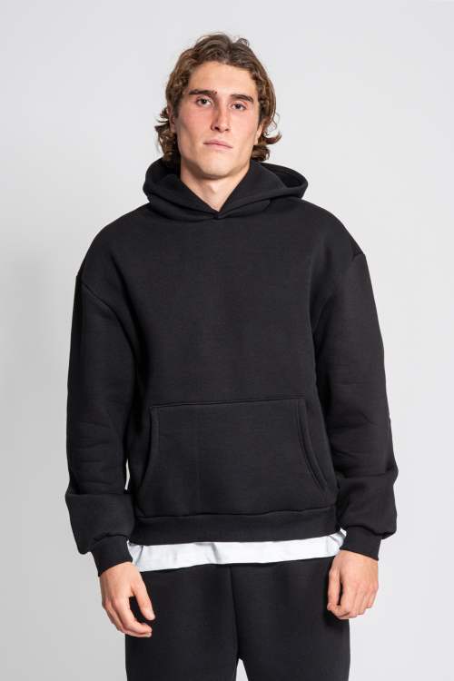 Sudadera boxy suave con capucha