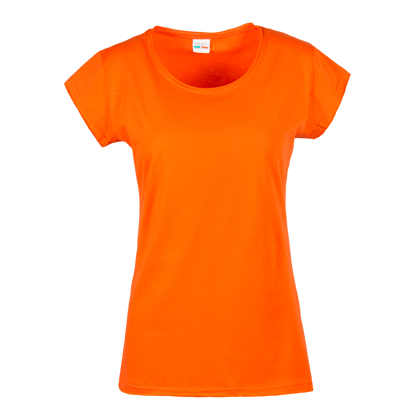 Jersey de mujer C/TM/CT/V 100% algodón, 140 g/m2, gris jaspeado, talla S - OG - Naranja XS