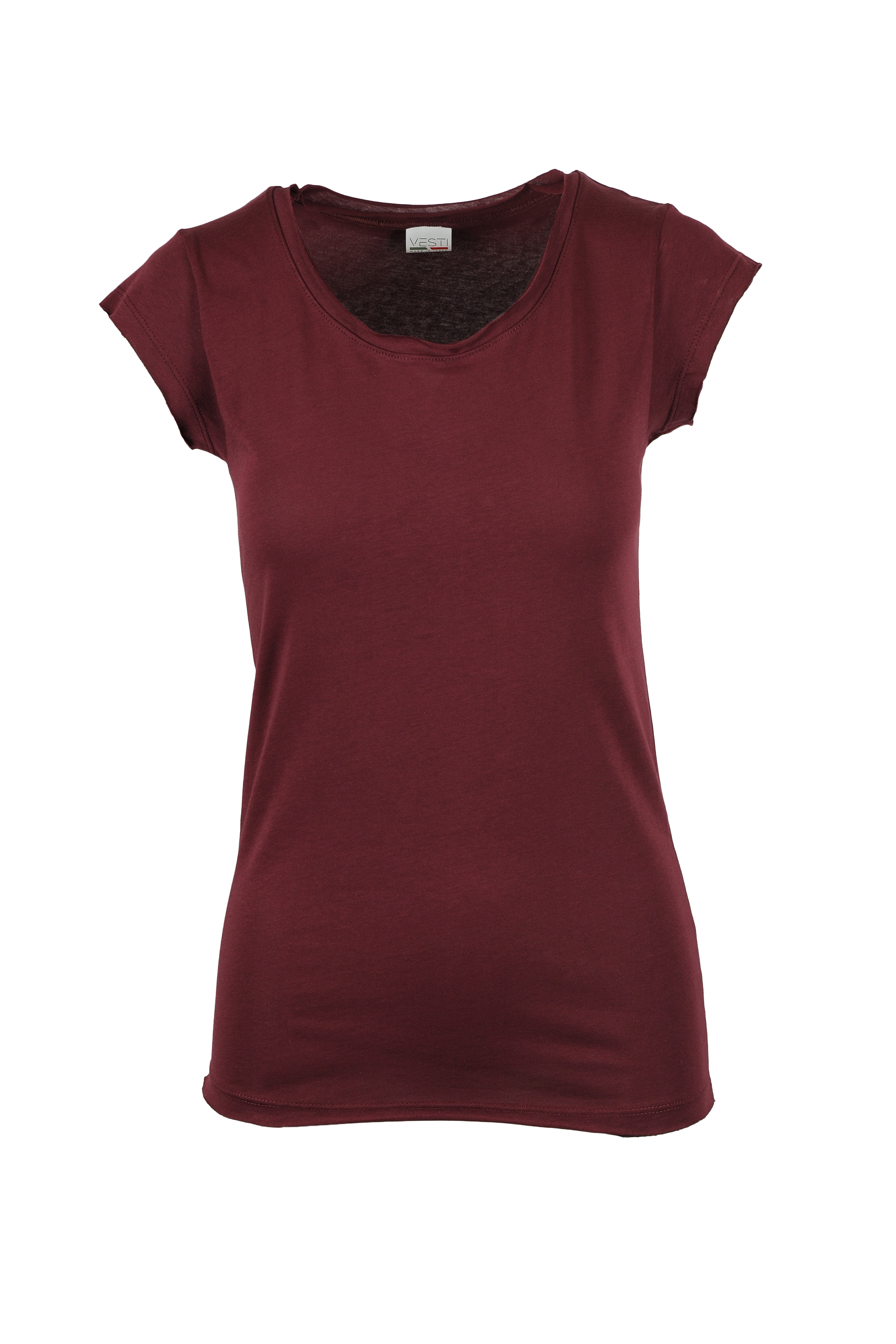 Jersey de mujer C/TM/CT/V 100% algodón, 140 g/m2, gris jaspeado, talla S - BX - Burdeos S