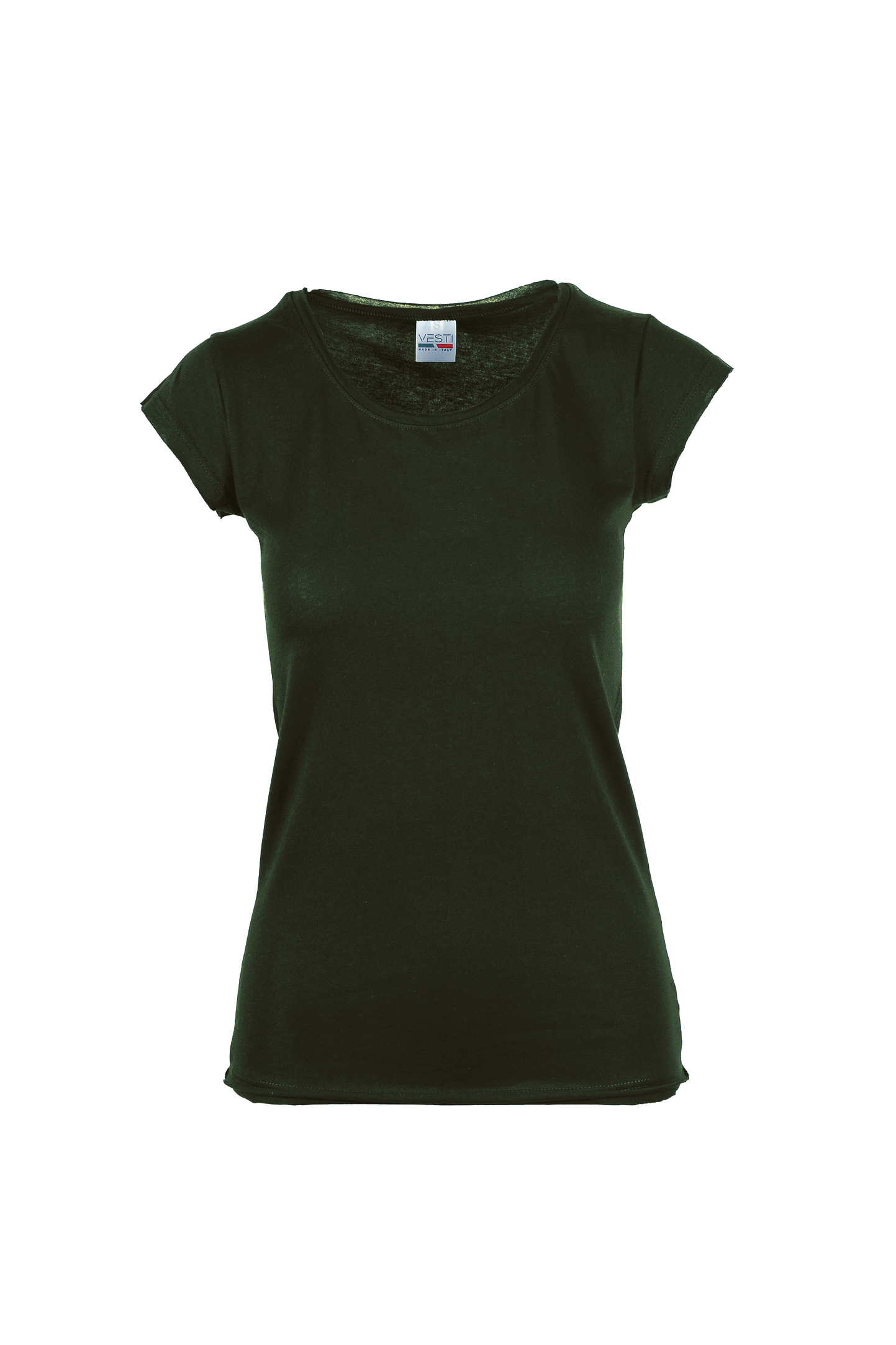 Jersey de mujer C/TM/CT/V 100% algodón, 140 g/m2, gris jaspeado, talla S - BS - Verde militar XS