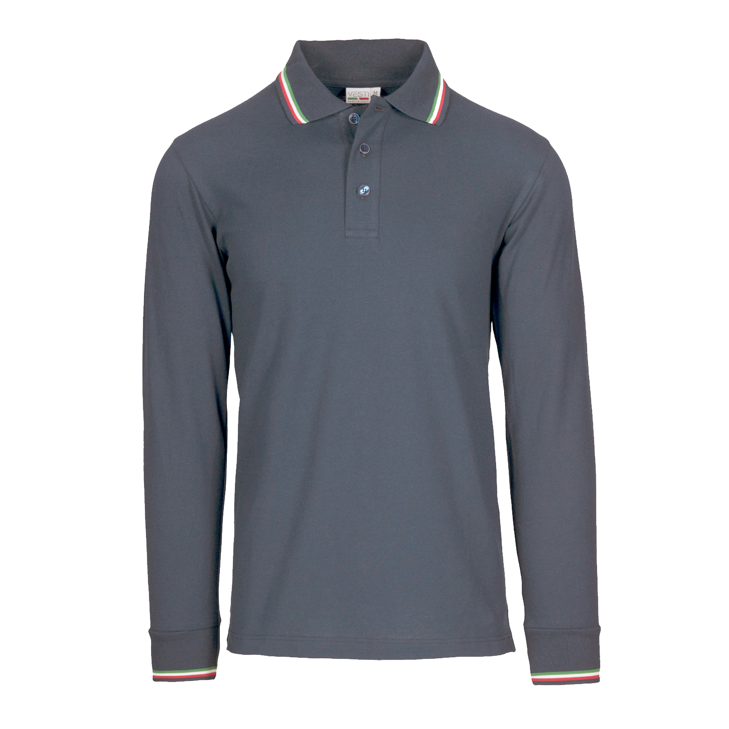 Polo Piqué S/L 50/50% Algodón/Algodón 180 g/m2 Negro ECO XS - 22E - Cable ECO XS