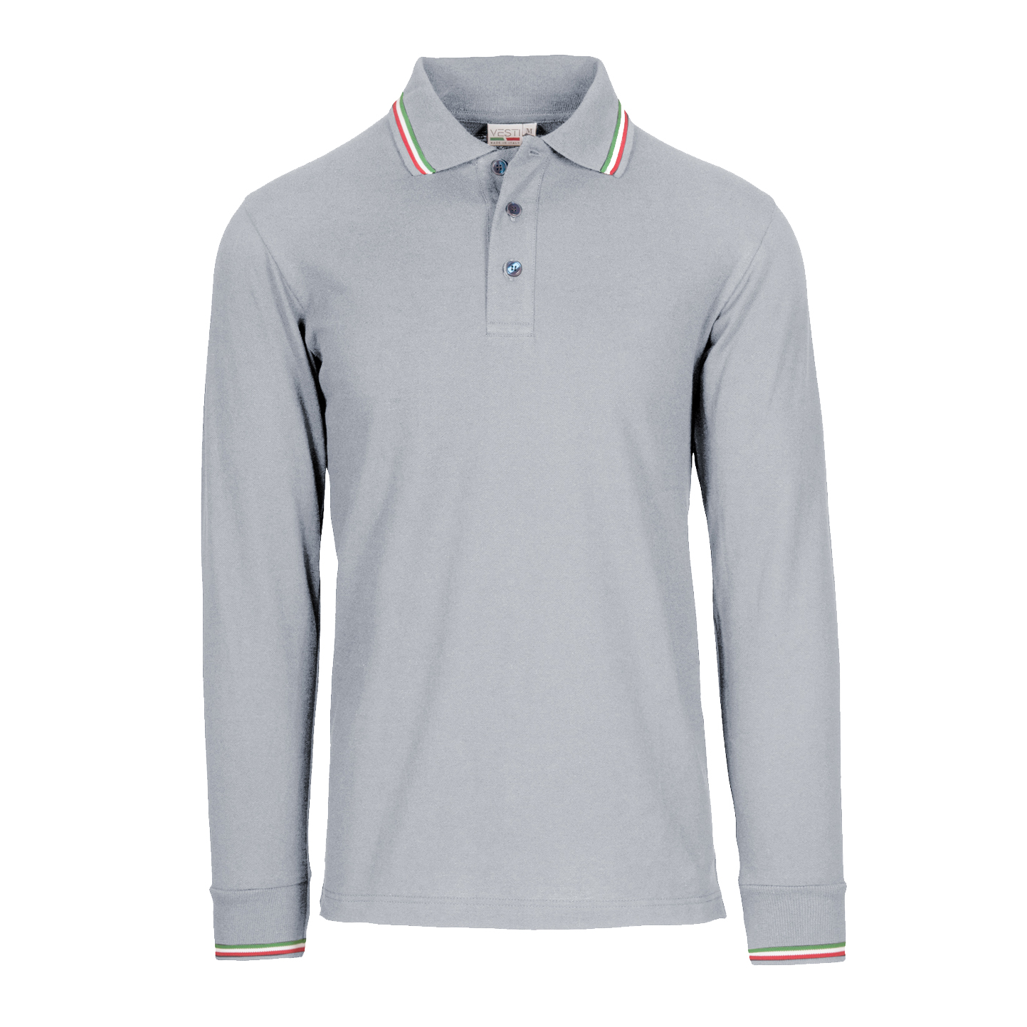 Polo Piqué S/L 50/50% Algodón/Algodón 180 g/m2 Negro ECO XS - 75E - Ash ECO XS