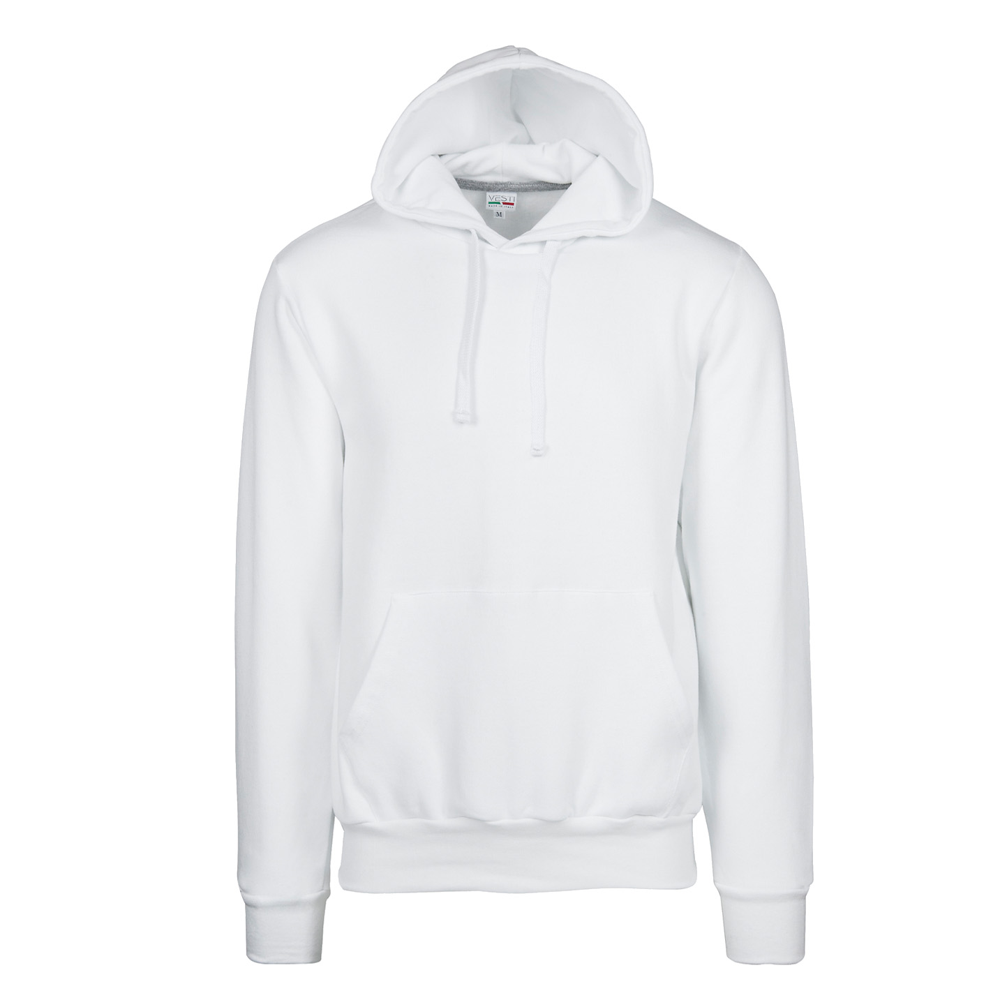 Sudadera unisex con capucha, 70 % algodón/30 % poliéster, 280 g/m², color negro, talla XS. - 99 - Blanco XS