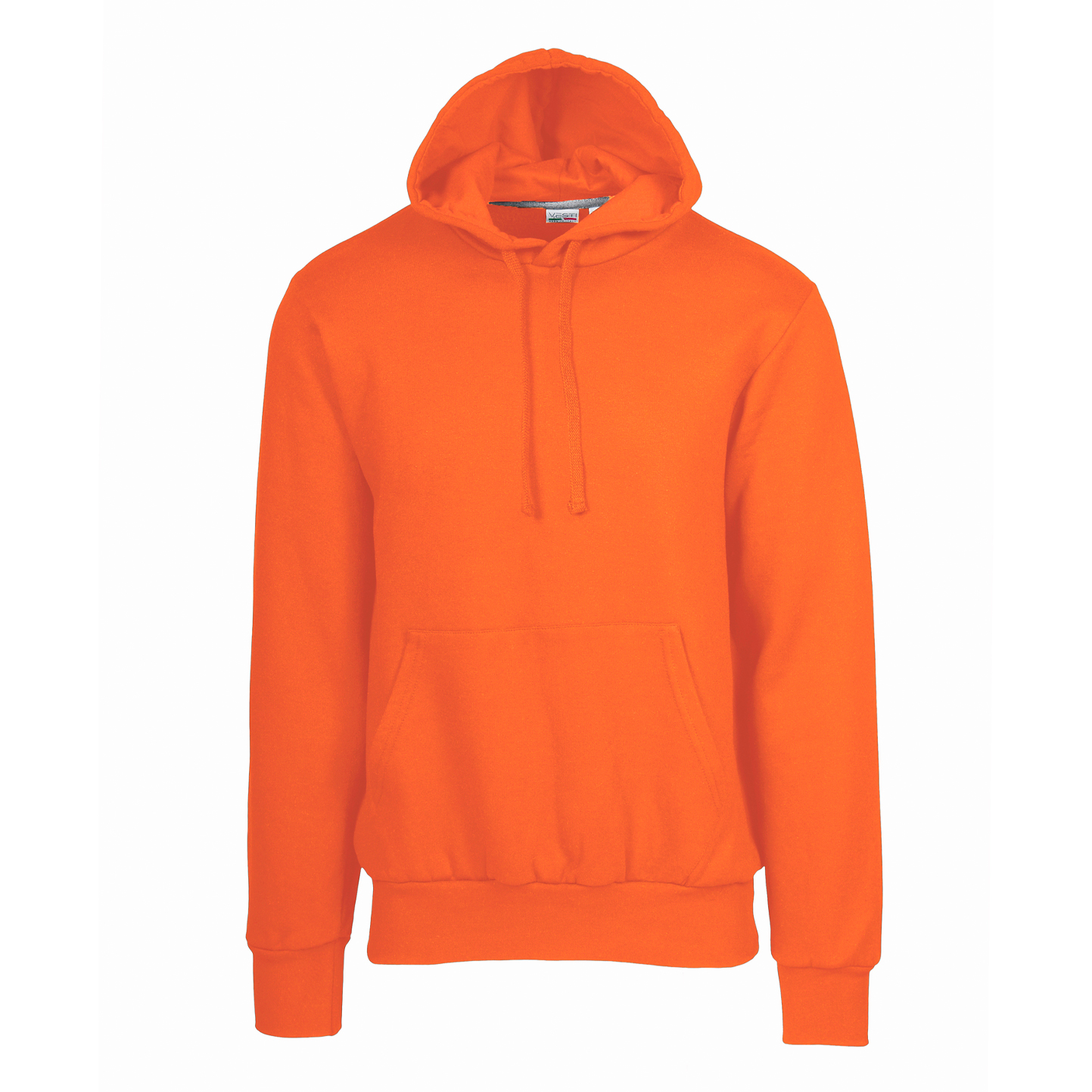 Sudadera unisex con capucha, 70 % algodón/30 % poliéster, 280 g/m², color negro, talla XS. - AR - Naranja Sport XS
