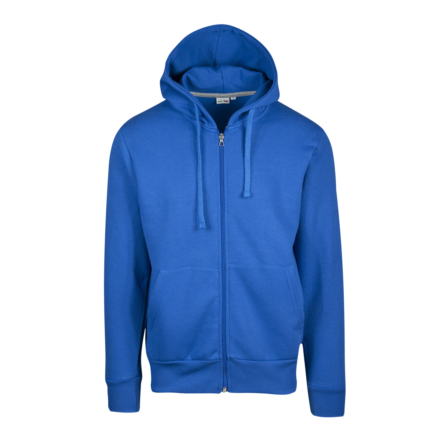 Sudadera con cremallera y capucha, 70 % algodón/30 % poliéster, 280 g/m², color negro, talla XS - 27 - Royal Sport XXS 1/2 años