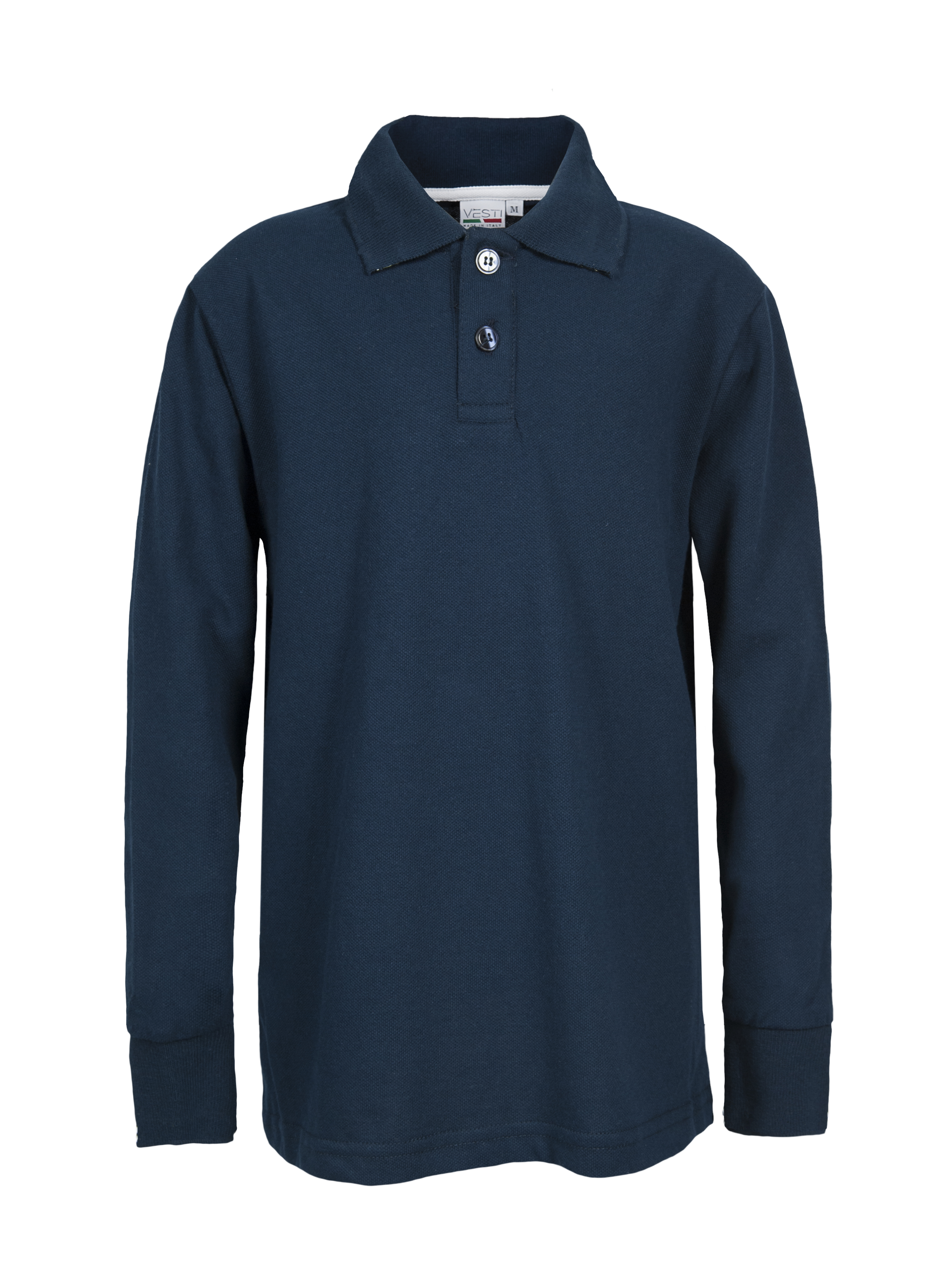 Polo Ribete Piqué Infantil M/L 100% Cuna 180 gr/m2 Azul XS - Azul