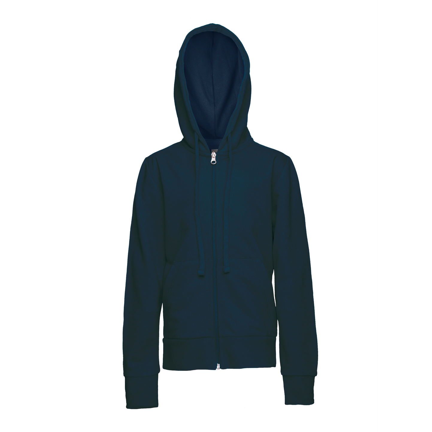 Sudadera infantil con cremallera, 70 % algodón/30 % poliéster, 240 g/m², color negro, talla XXS. - 18 - Azul