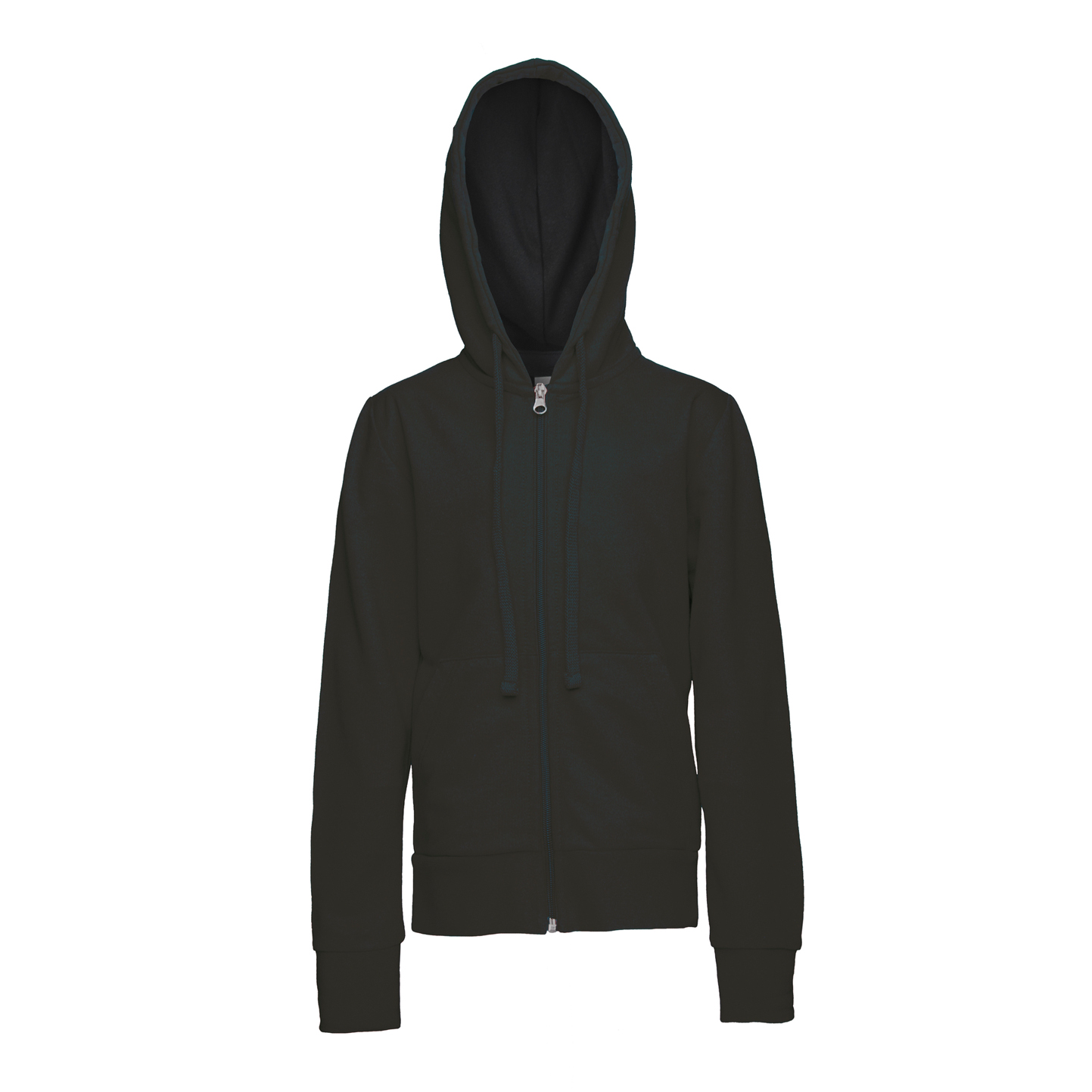 Sudadera infantil con cremallera, 70 % algodón/30 % poliéster, 240 g/m², color negro, talla XXS. - 12 - Negro