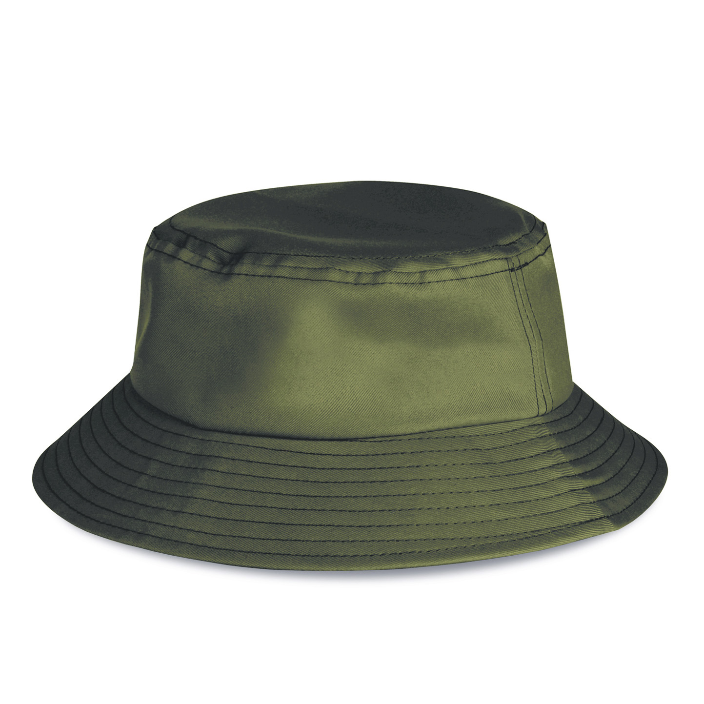 Sombrero Miramare de ala ancha, 100% algodón, color beige. - MG - Verde militar