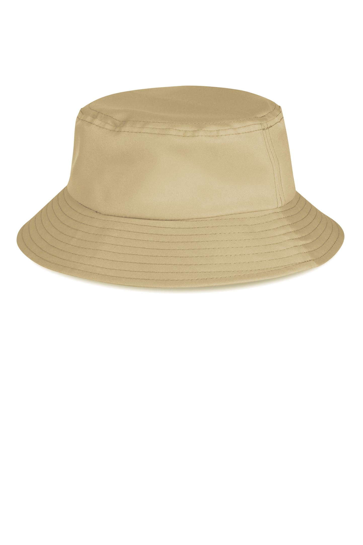 Sombrero Miramare de ala ancha, 100% algodón, color beige.