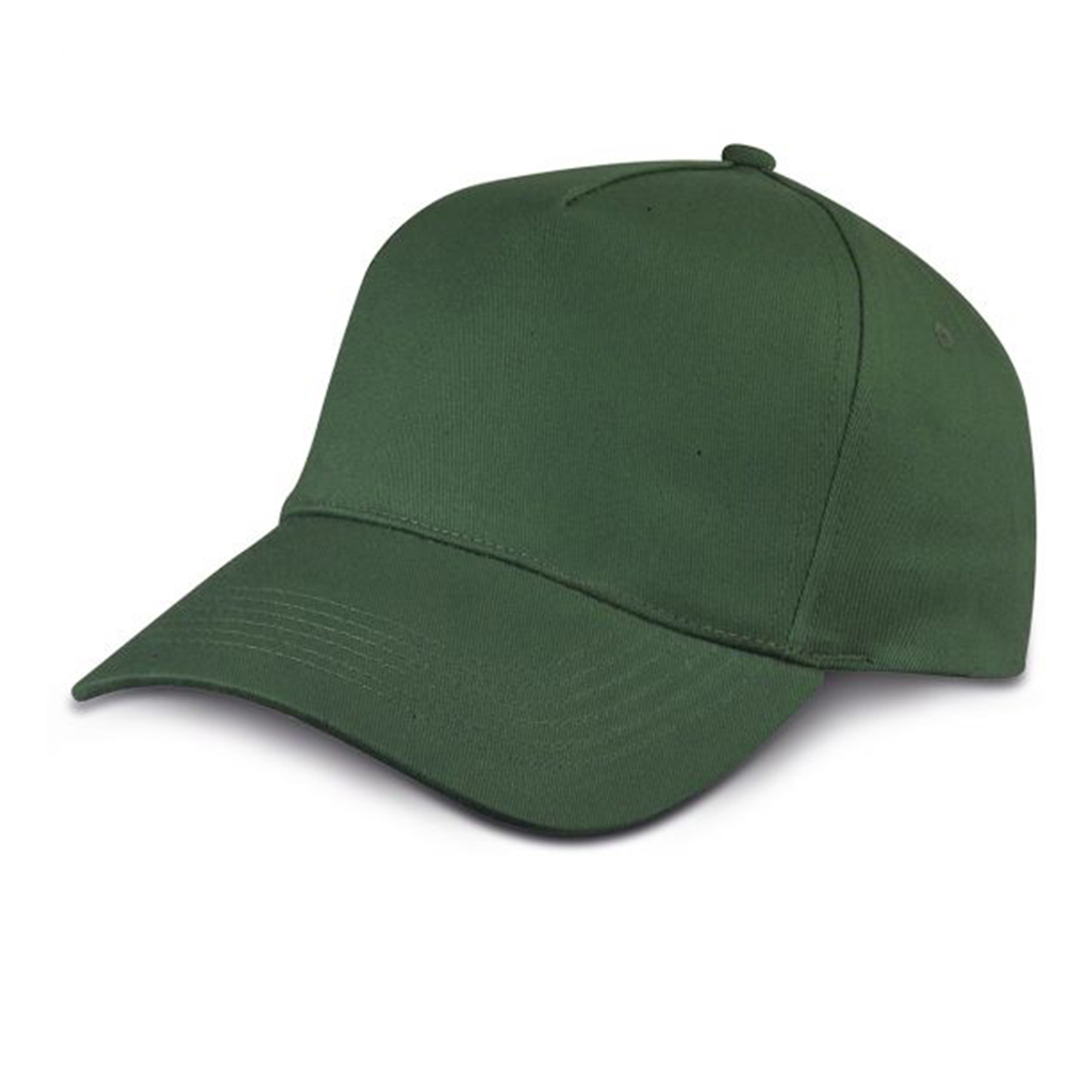 Gorra de béisbol de 5 paneles, 100% algodón, color azul celeste. - FG - Verde bosque