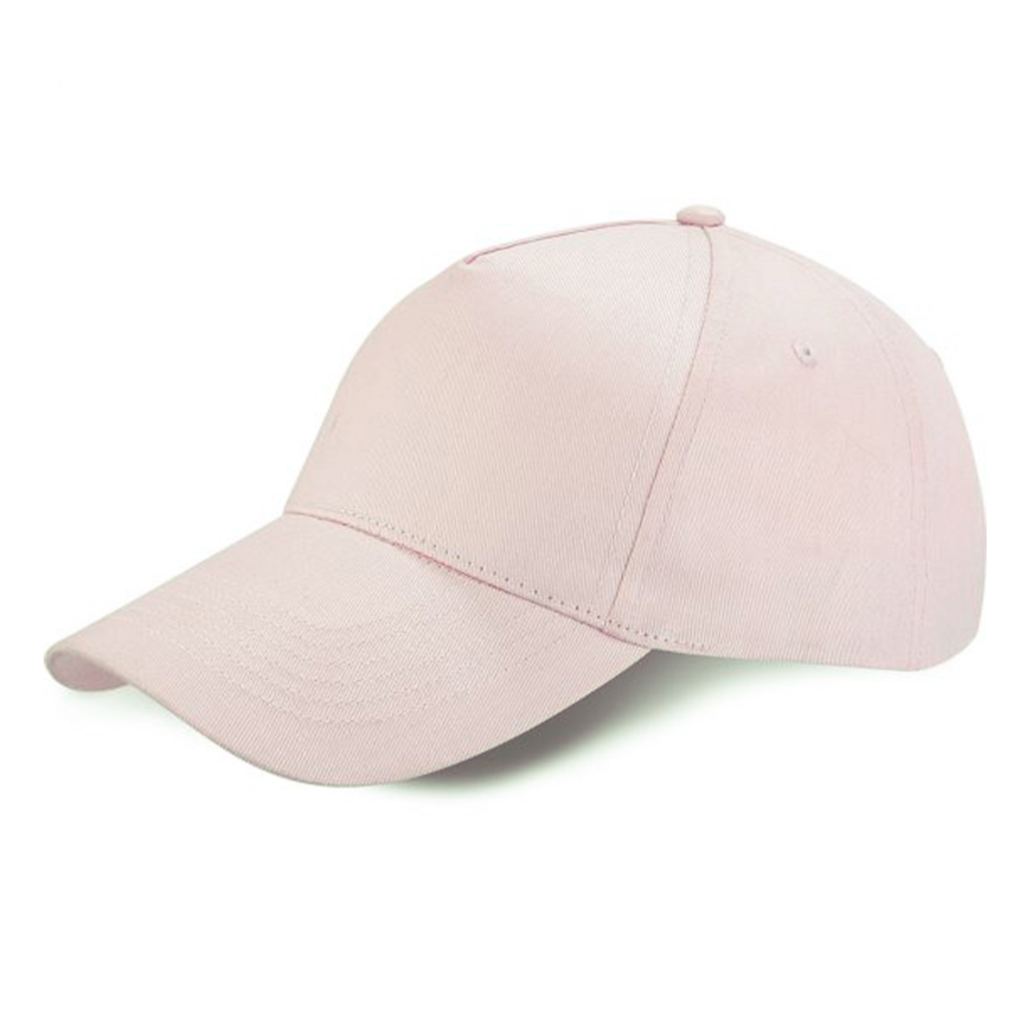 Gorra de béisbol de 5 paneles, 100% algodón, color azul celeste. - PK - Rosa