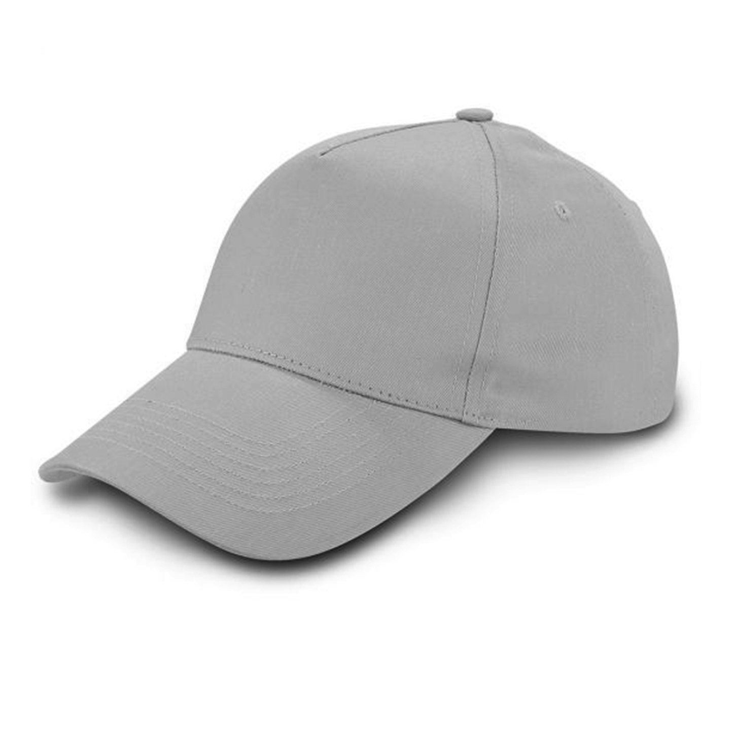 Gorra de béisbol de 5 paneles, 100% algodón, color azul celeste. - GY - Gris