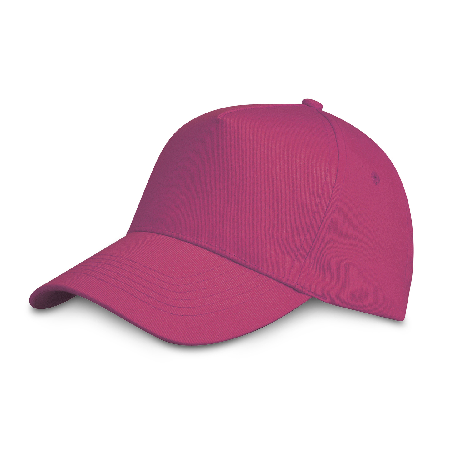 Gorra de béisbol de 5 paneles, 100% algodón, color azul celeste. - FU - Fucsia