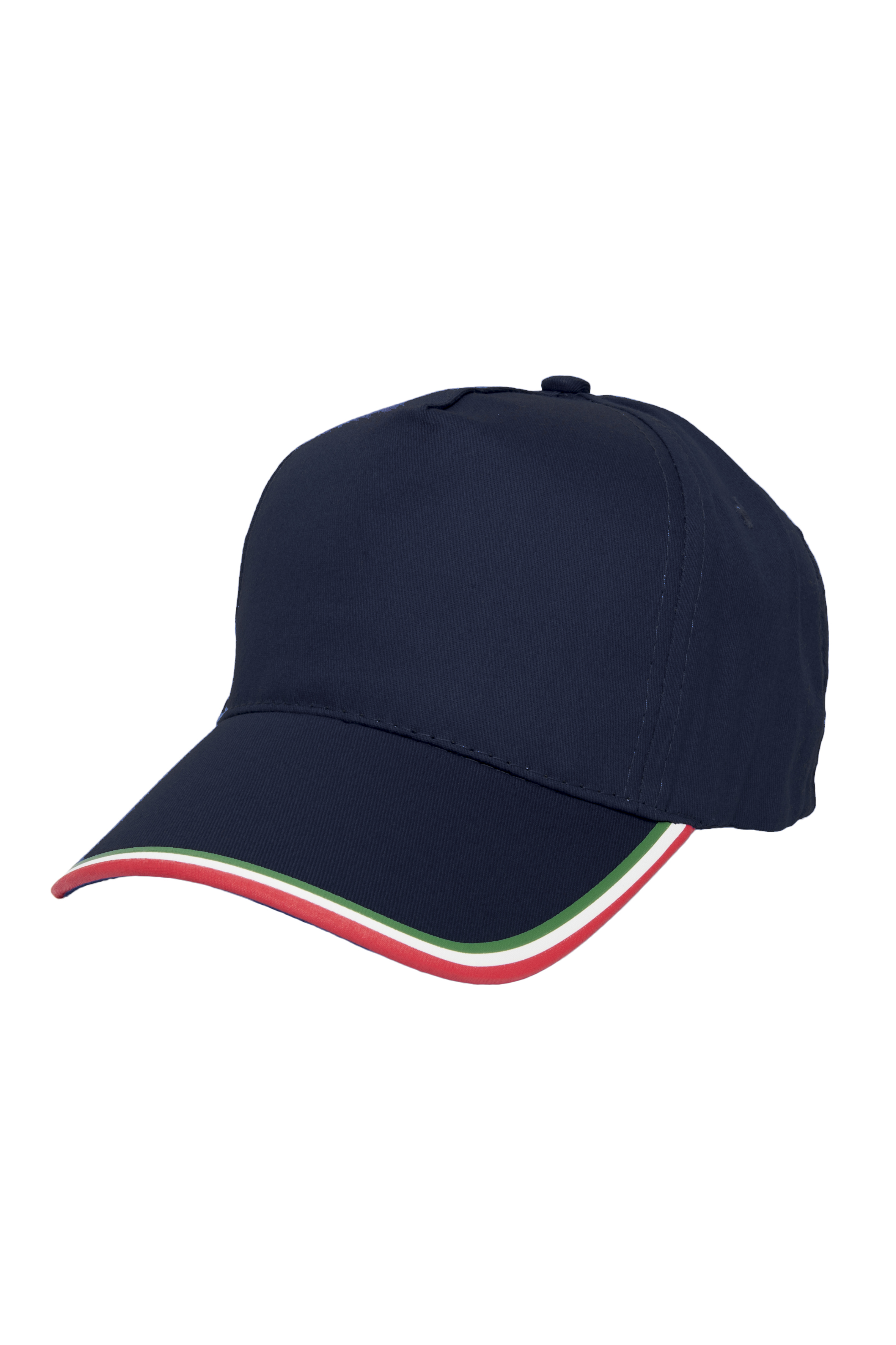Gorra italiana de 5 paneles, 100% algodón, color azul marino. - NY - Marina de guerra