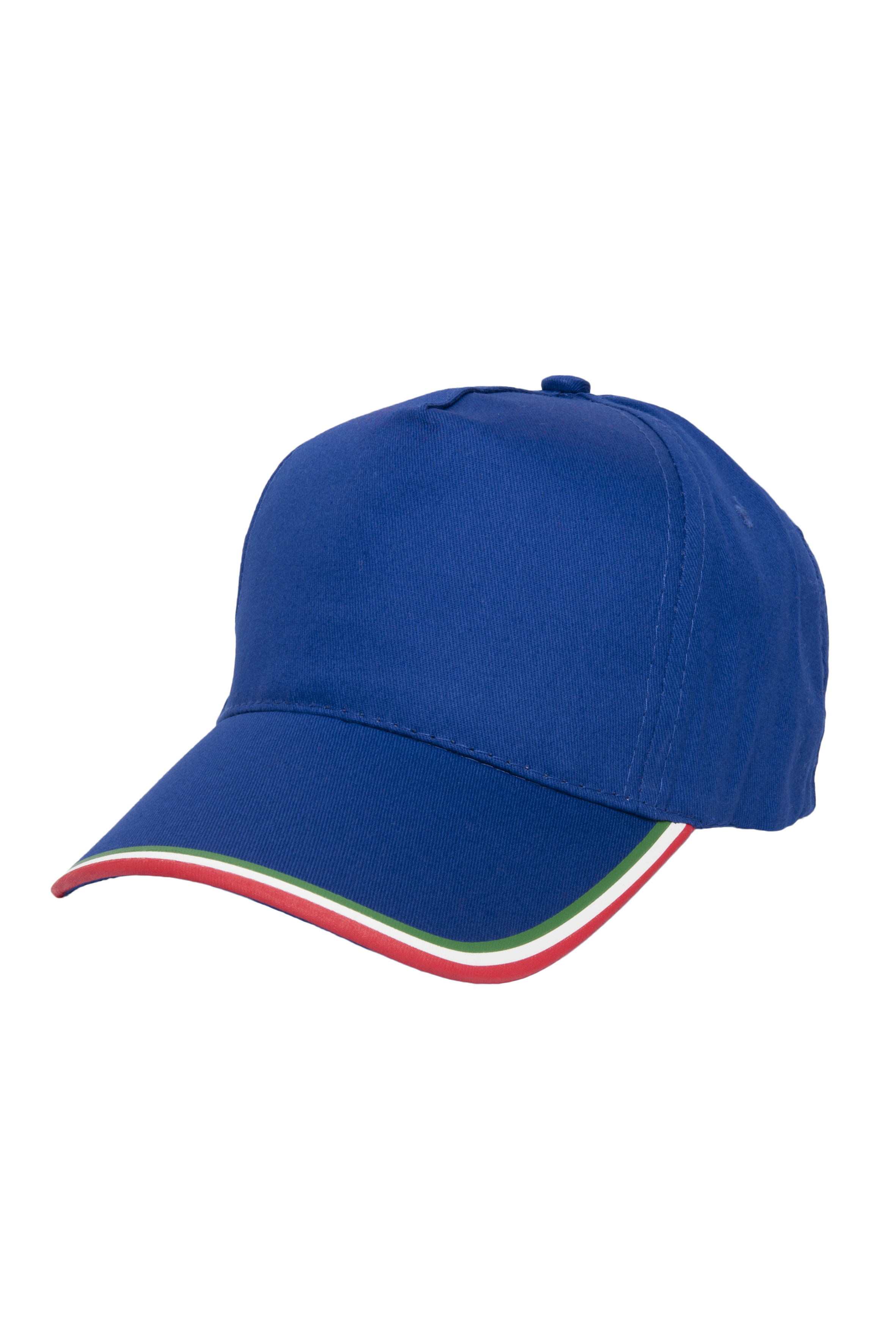 Gorra italiana de 5 paneles, 100% algodón, color azul marino. - RB - Real