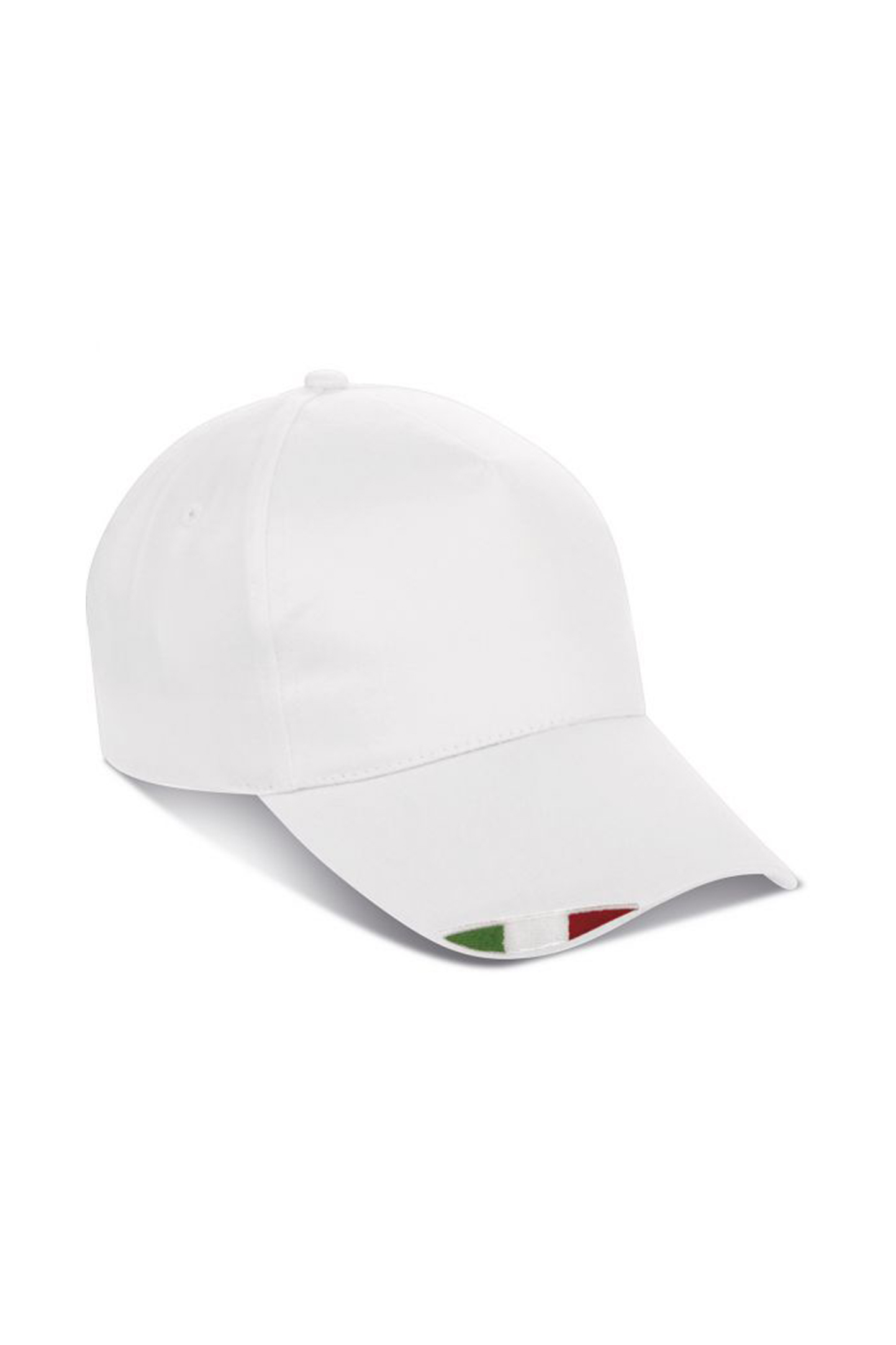 Gorra I-Cap de 5 paneles, 100% algodón, color negro. - WH - Blanco