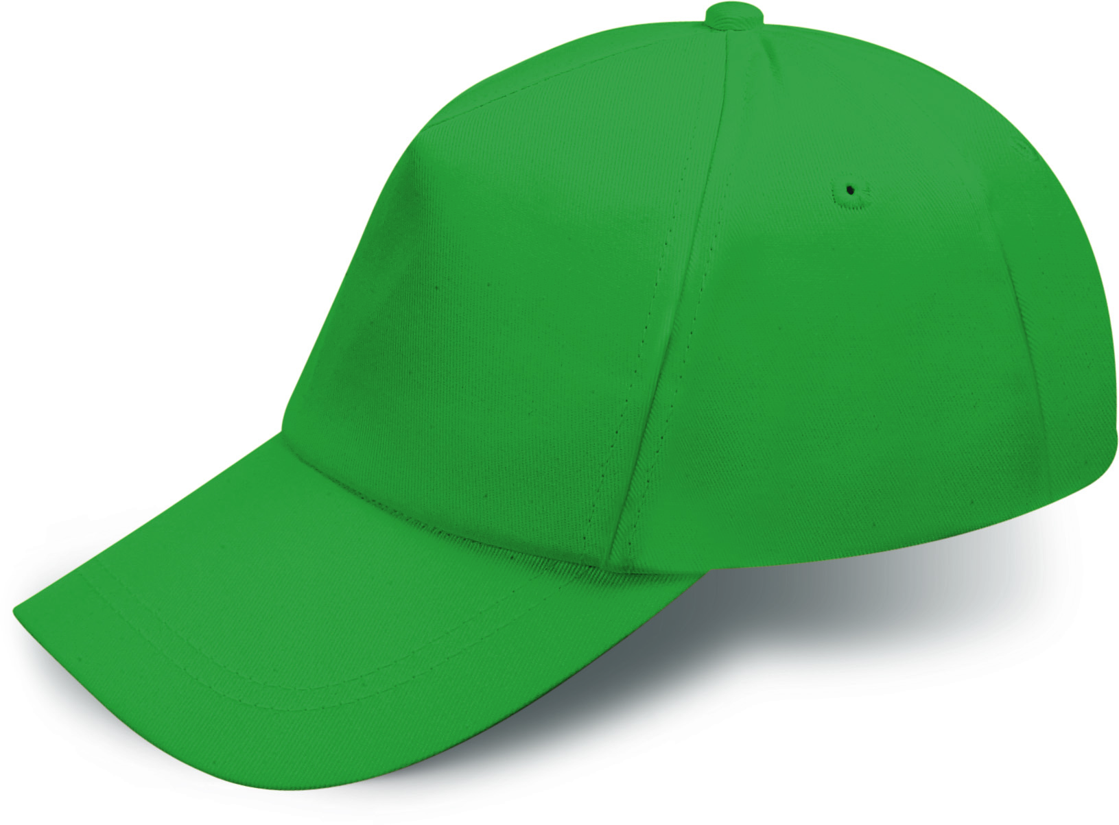 Gorro de bebé 100% algodón, 5 paneles, verde. - GR - Verde