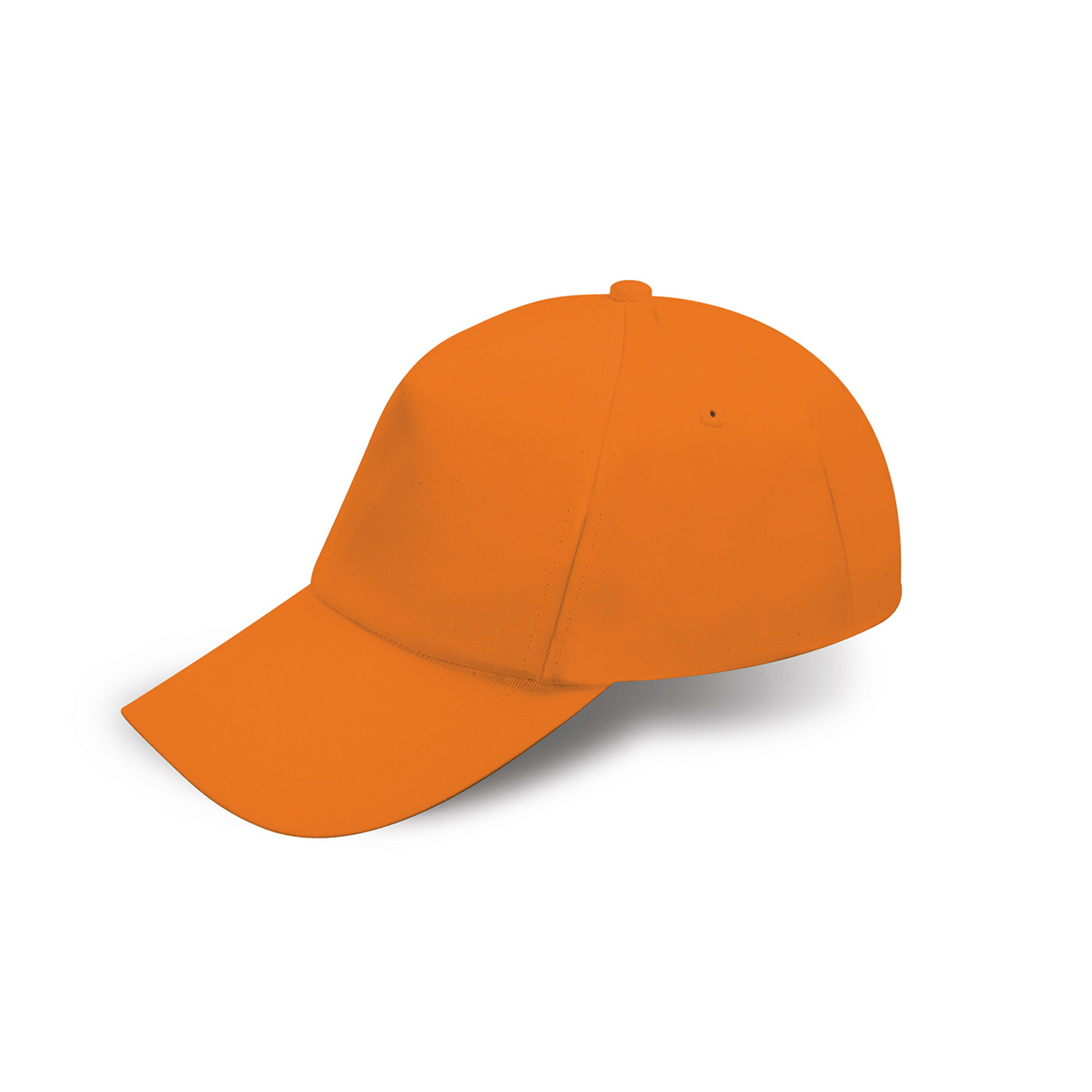 Gorro de bebé 100% algodón, 5 paneles, verde. - OR - Naranja