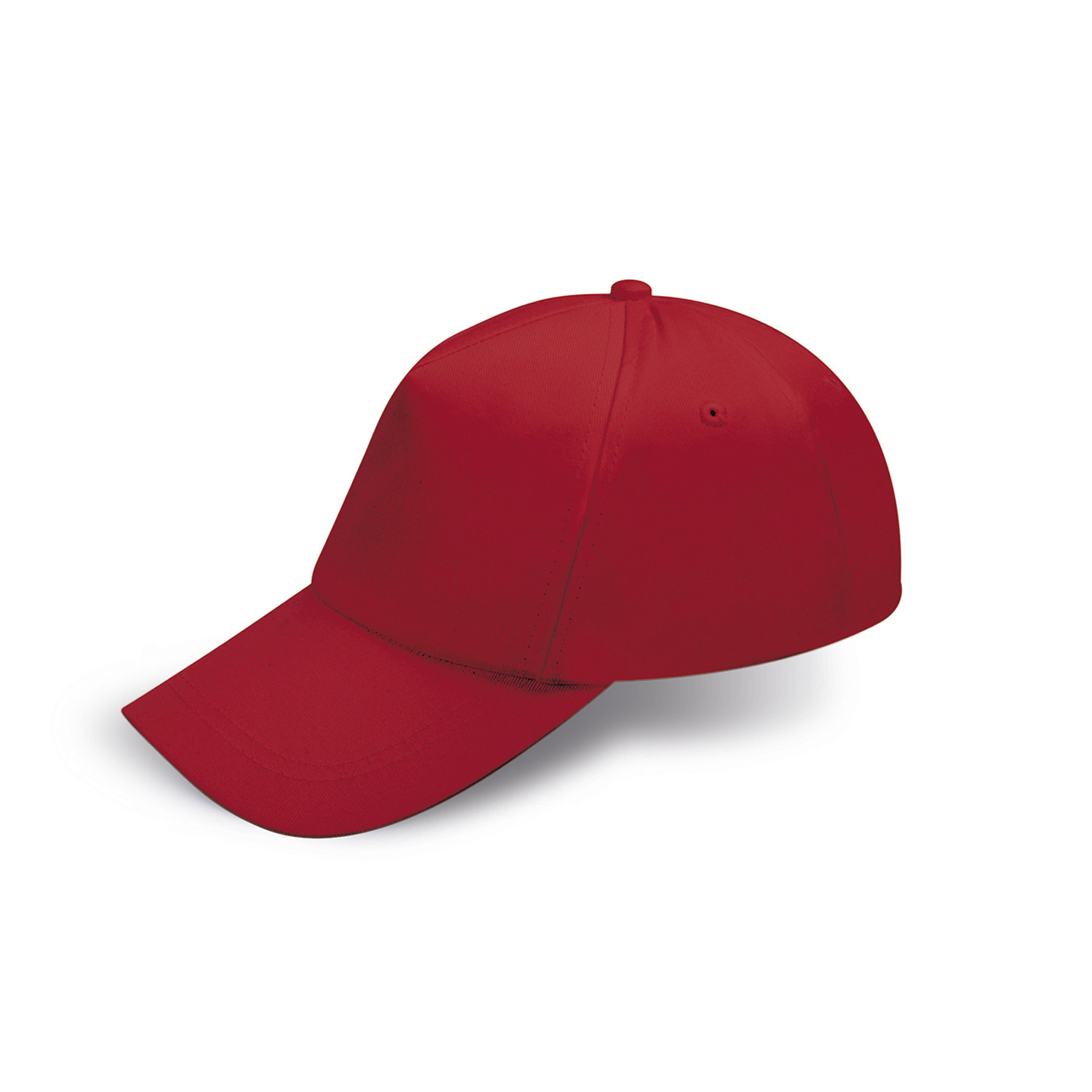 Gorro de bebé 100% algodón, 5 paneles, verde. - RD - Rojo