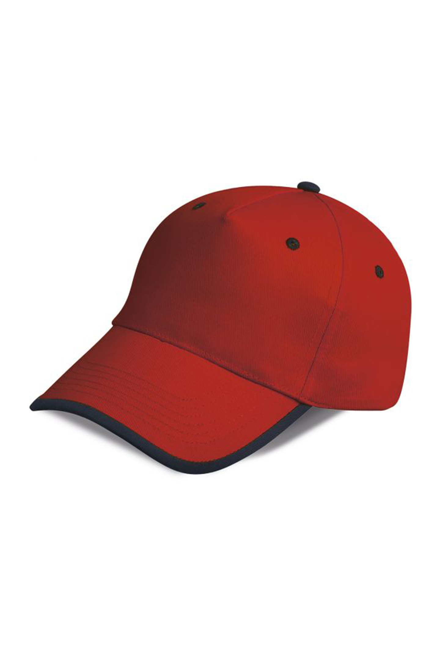 Gorra estilo 5 paneles 80/20 Pol/Algodón Antracita - RD - Rojo