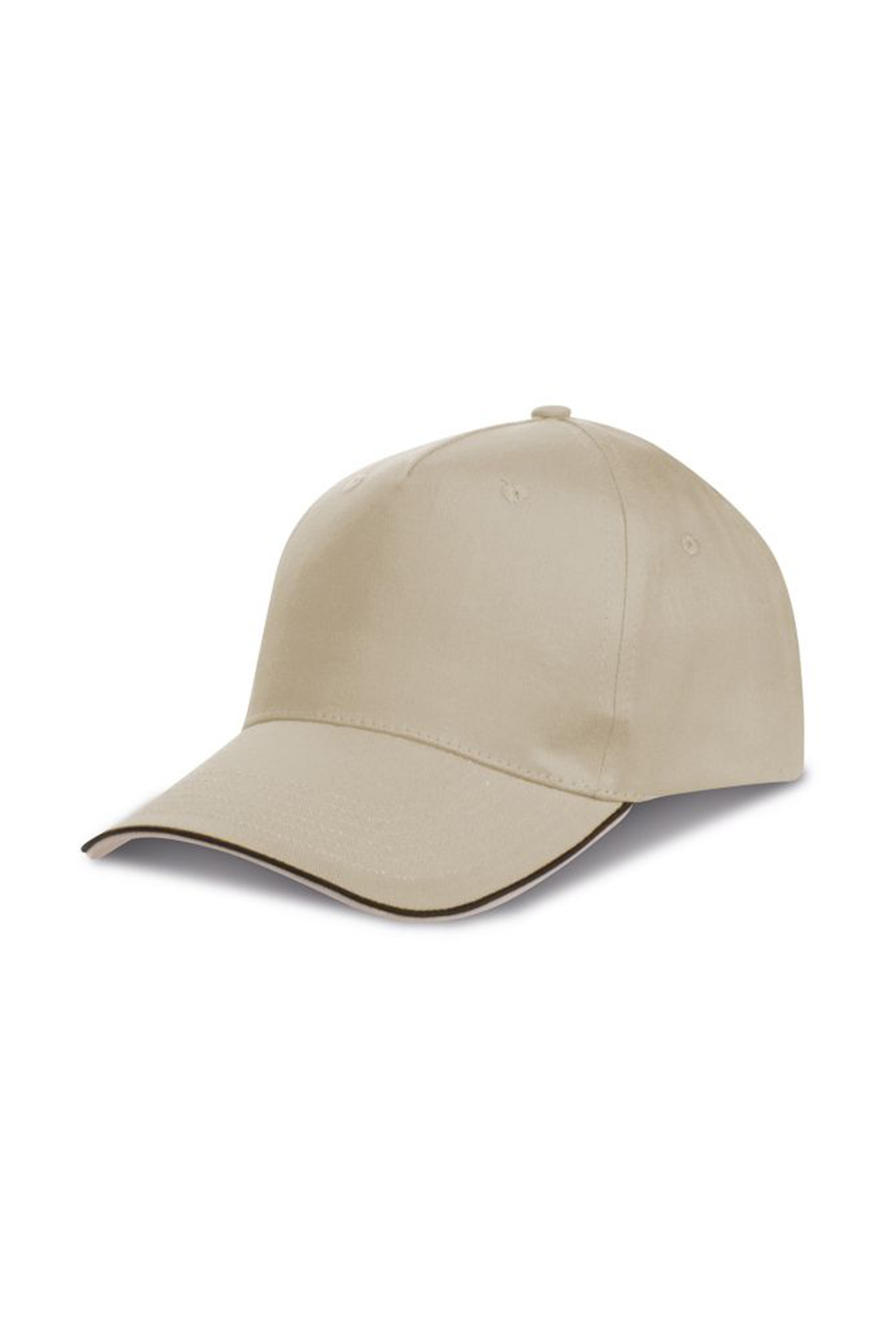 Gorra Energy Cap de 5 paneles, 100% algodón, color beige. - BE - Beige