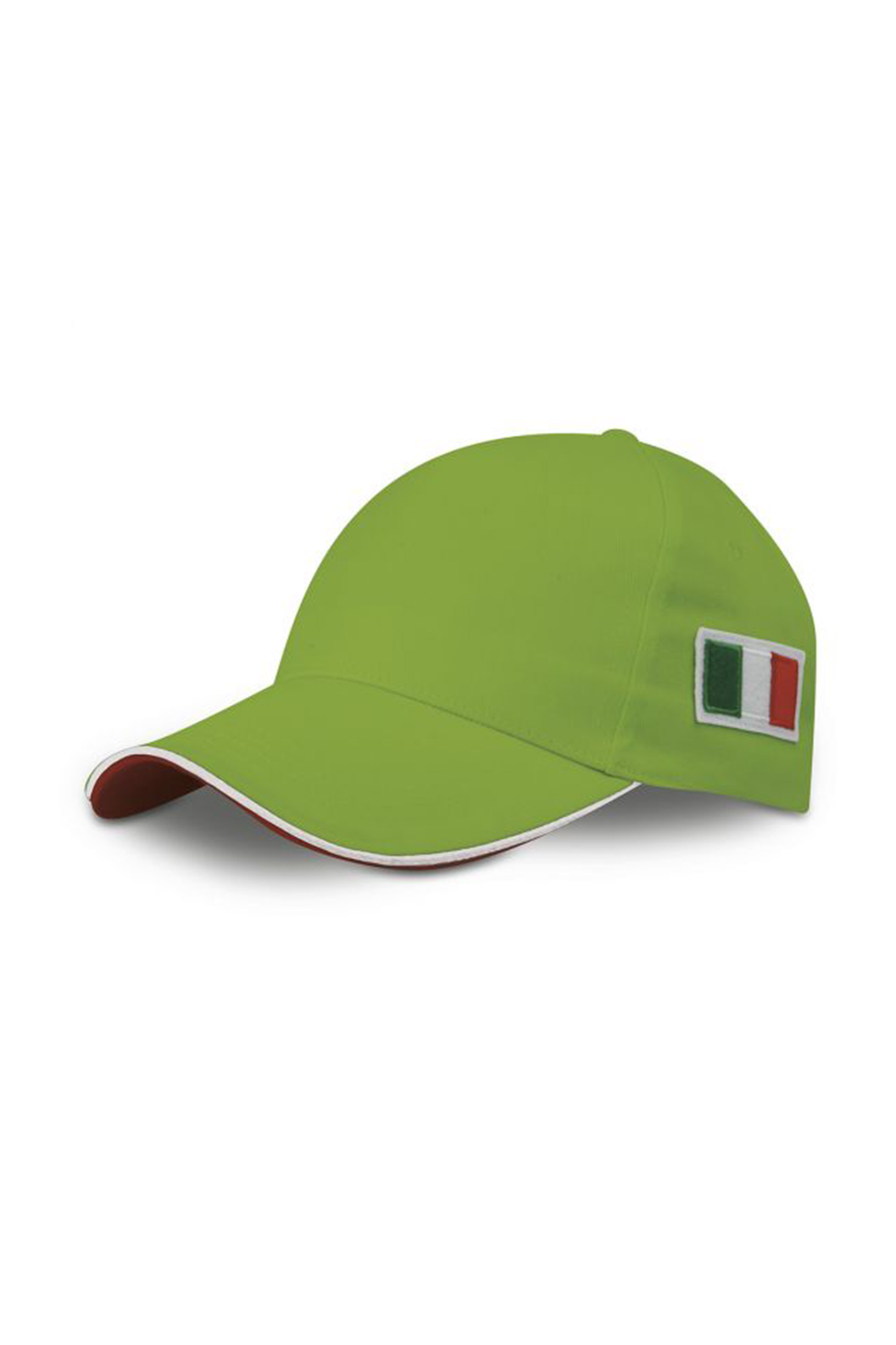 Gorra con bandera de 5 paneles, 65/35% poliéster/algodón, color negro. - LE - Cal