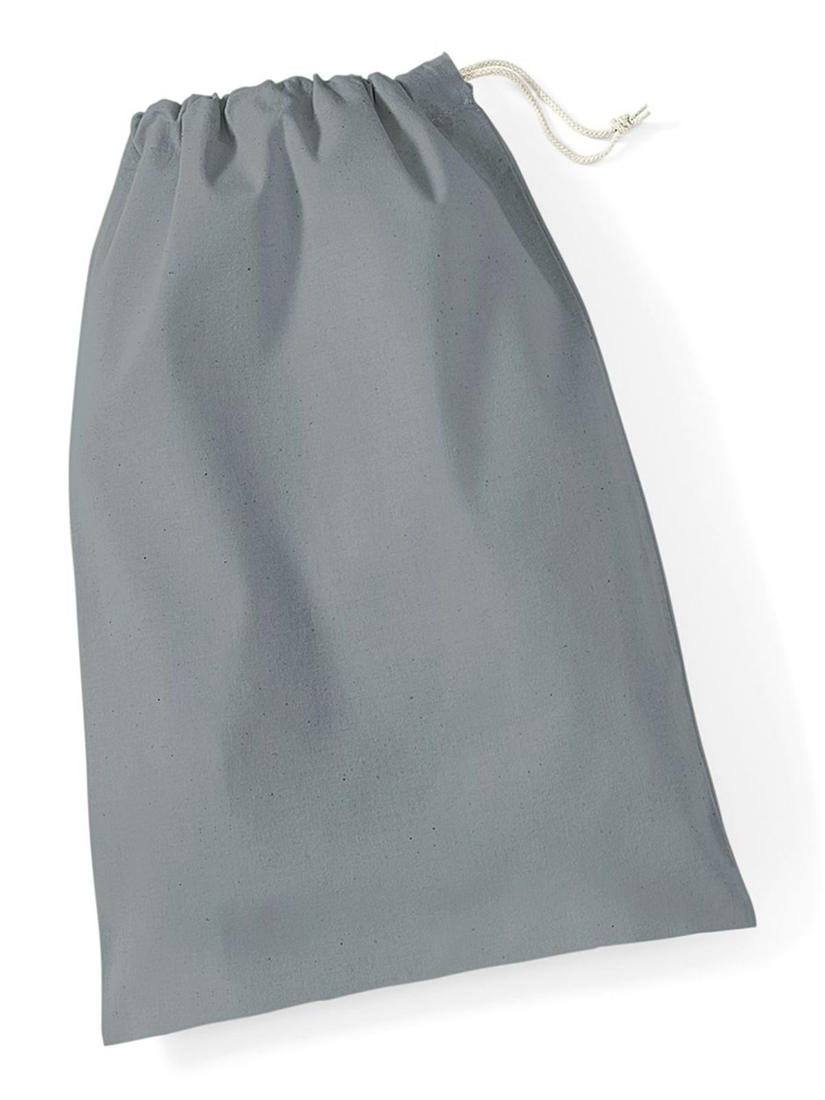bolsa de algodón tamaño XL - PUG - Gris Puro