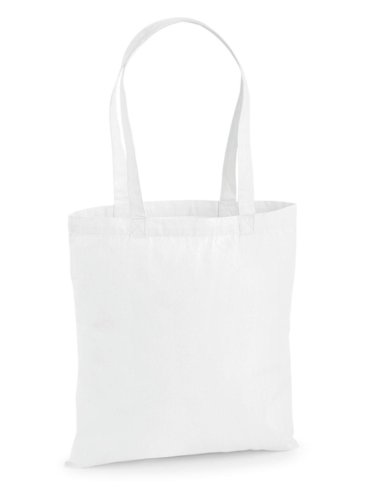 Bolsa de algodón de primera calidad - WHI - Blanco