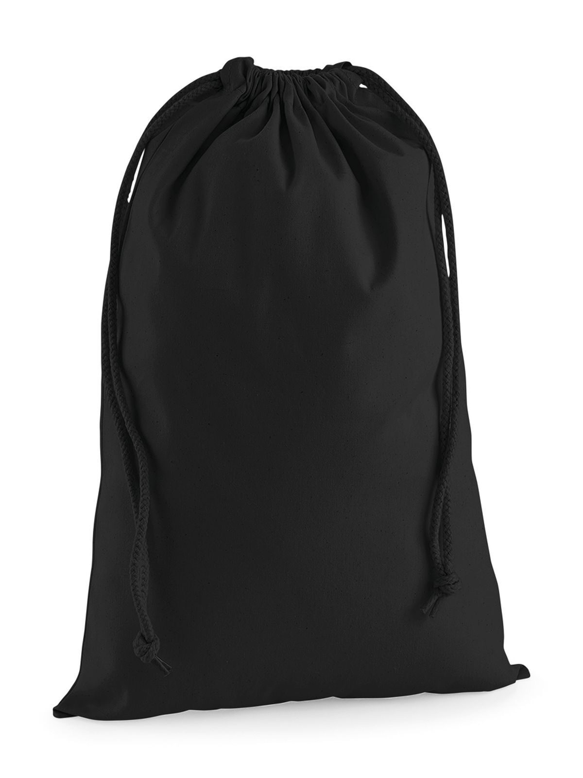 Bolsa de algodón premium L - BLK - Negro