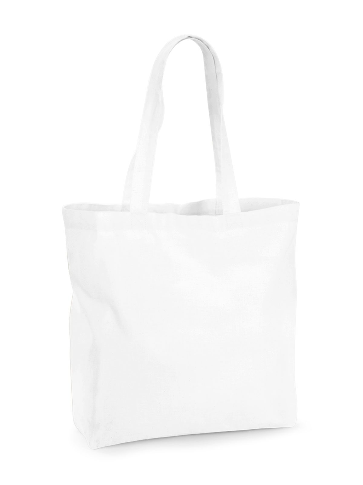 Bolso maxi de algodón orgánico de primera calidad - WHI - Blanco
